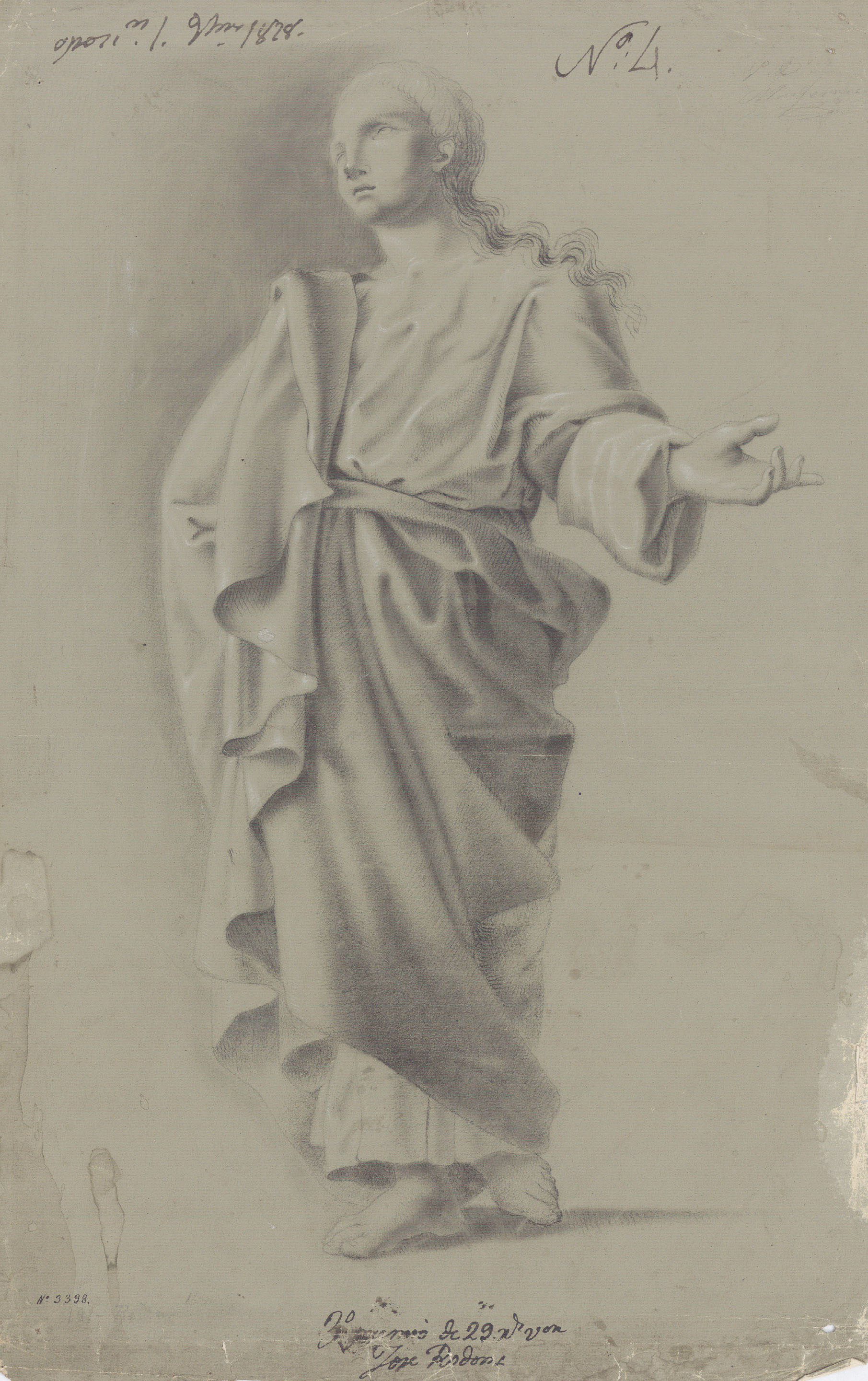 image for: Vicente Rodes - Estudi d&#039;indumentària (figura femenina) - 1828