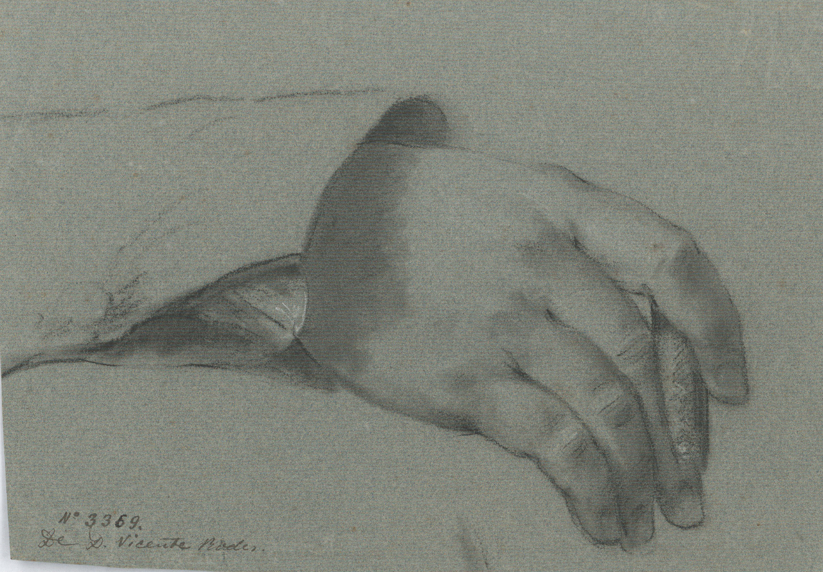 image for: Vicente Rodes - Estudi d&#039;una mà - Cap a 1800-1810