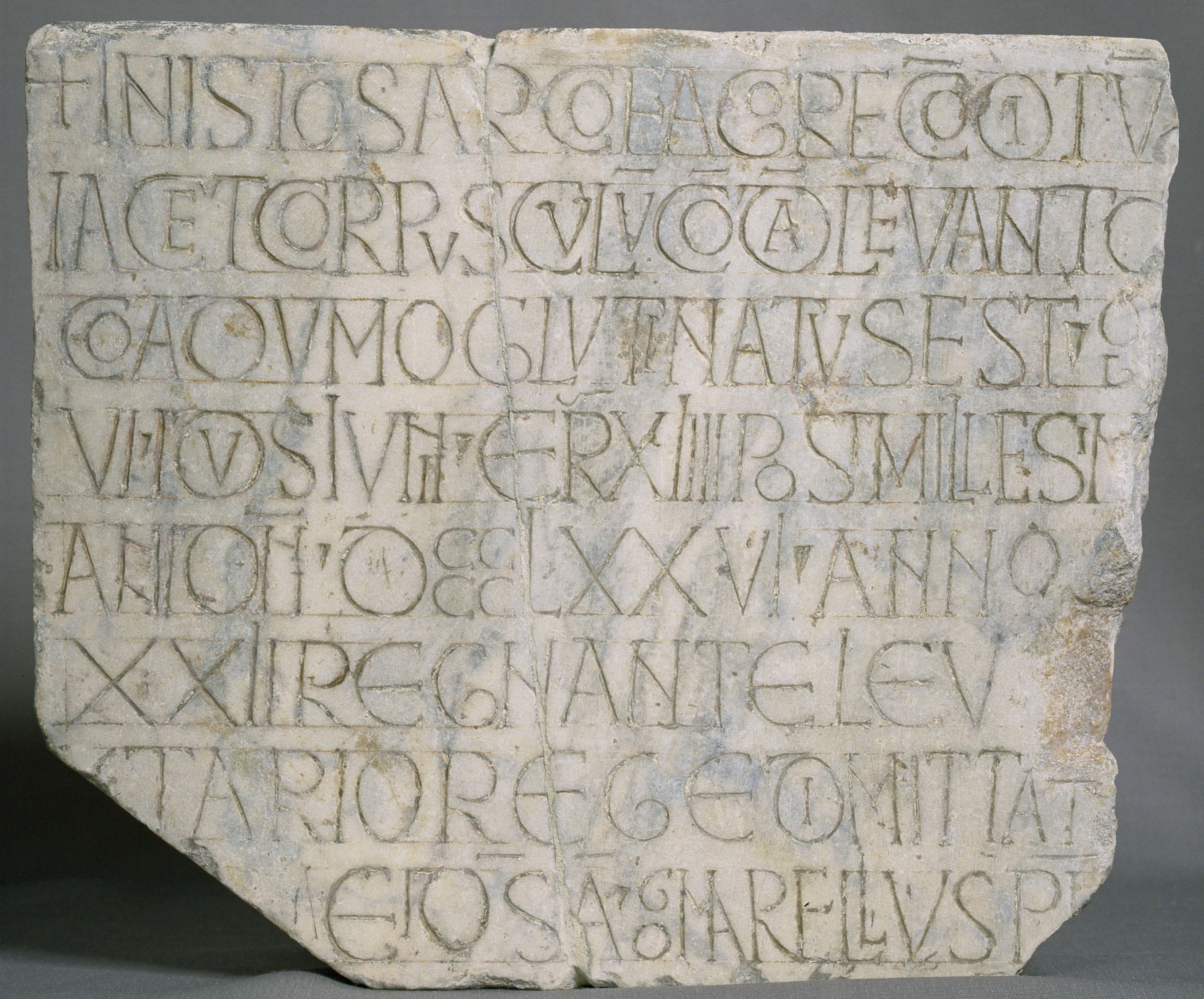 image for: Gomarellus - Làpida sepulcral cristiana amb l&#039;epitafi de Levanto - 976