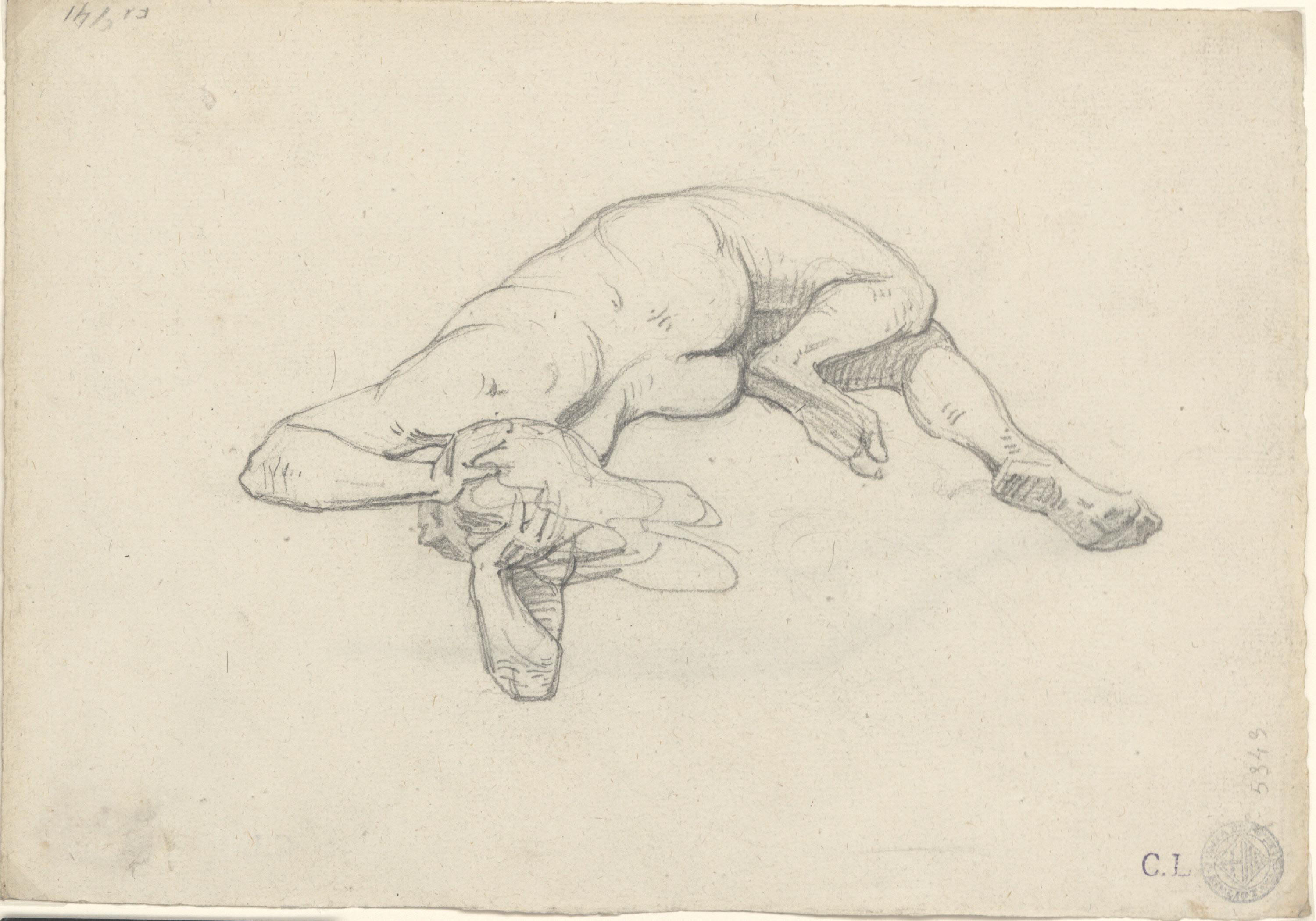 image for: Claudi Lorenzale - Estudi de nu - Cap a 1850-1860