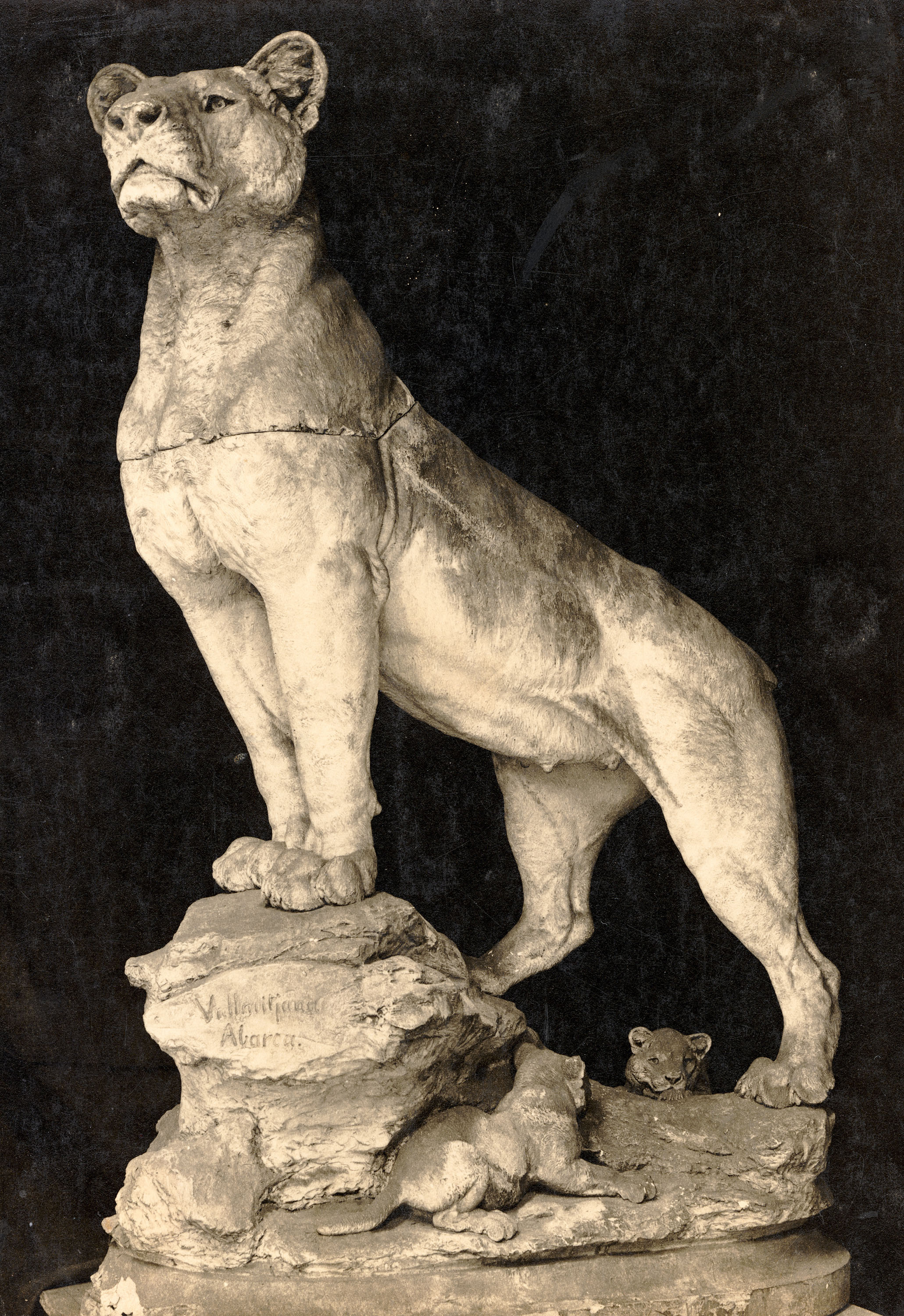 image for: Agapit Vallmitjana Abarca - Lleona amb els seus cadells - Cap a 1896