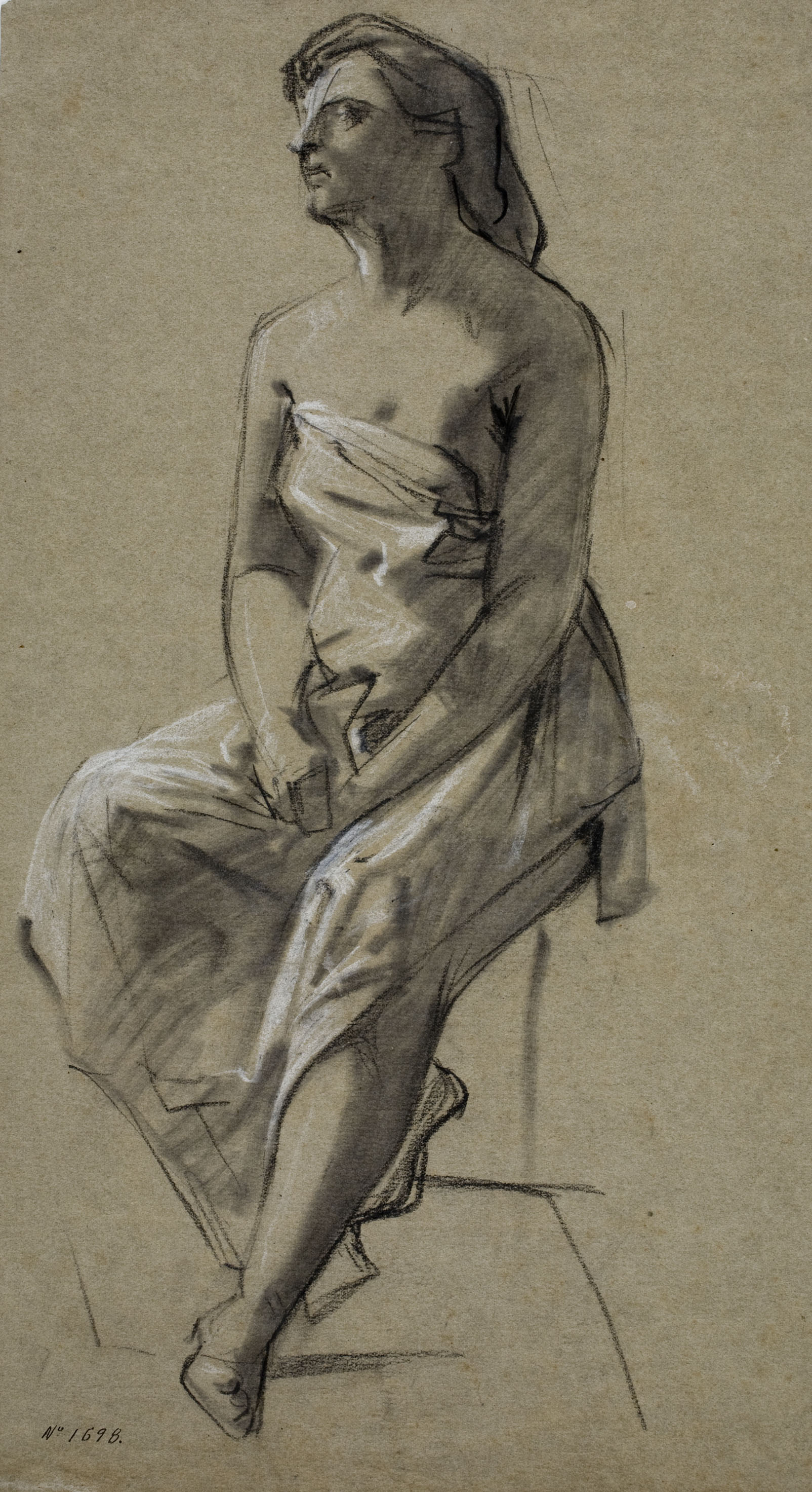 image for: Ramon Martí i Alsina - Estudi de dona - Cap a 1865-1870