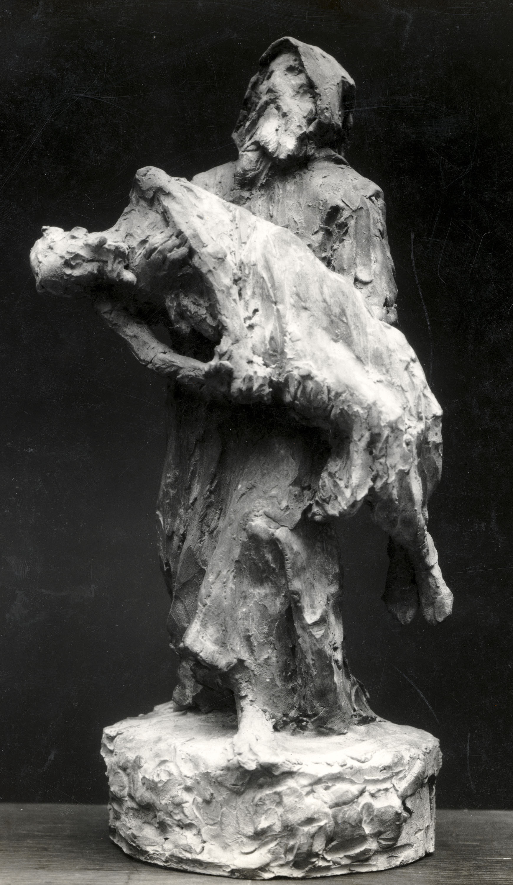 image for: Agapit Vallmitjana Barbany - Frare amb un malalt als braços - Cap a 1880-1900