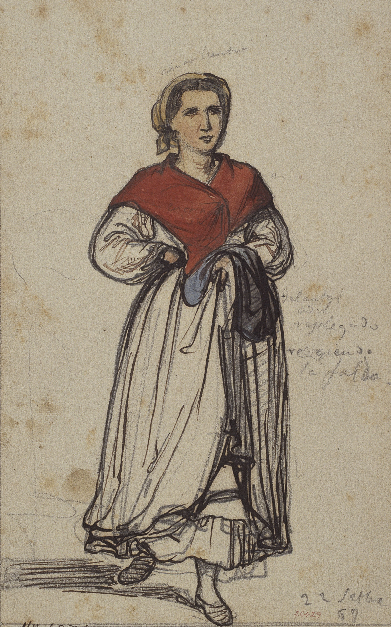 image for: Ramon Martí i Alsina - Dona basca - 22 de setembre de 1867