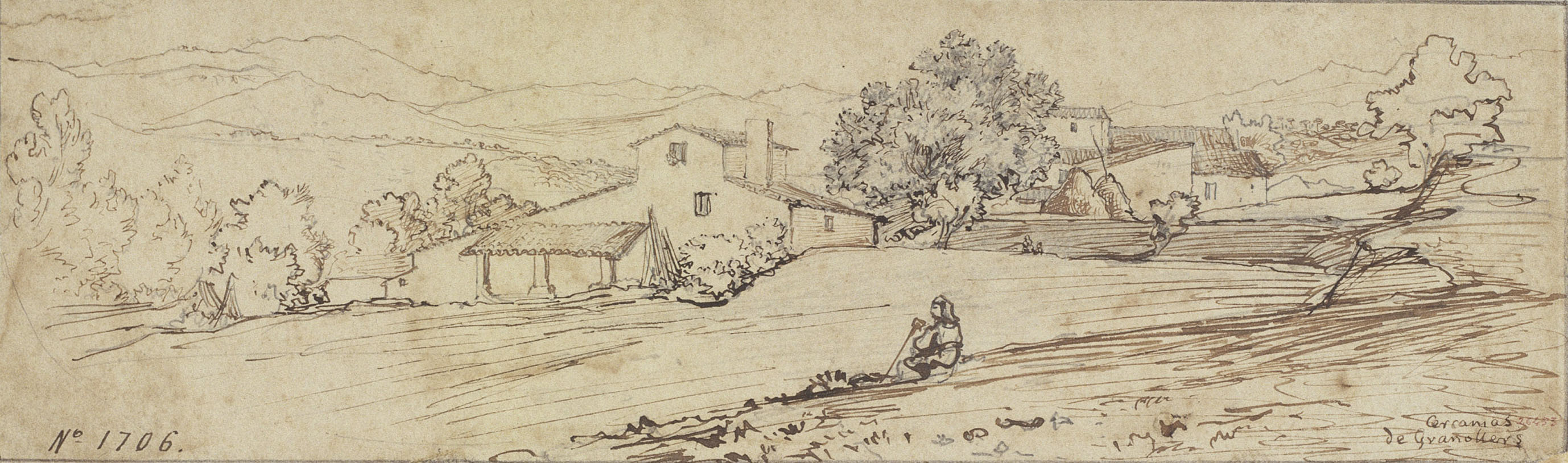 image for: Ramon Martí i Alsina - Cases de pagès a les rodalies de Granollers - Cap a 1865-1870