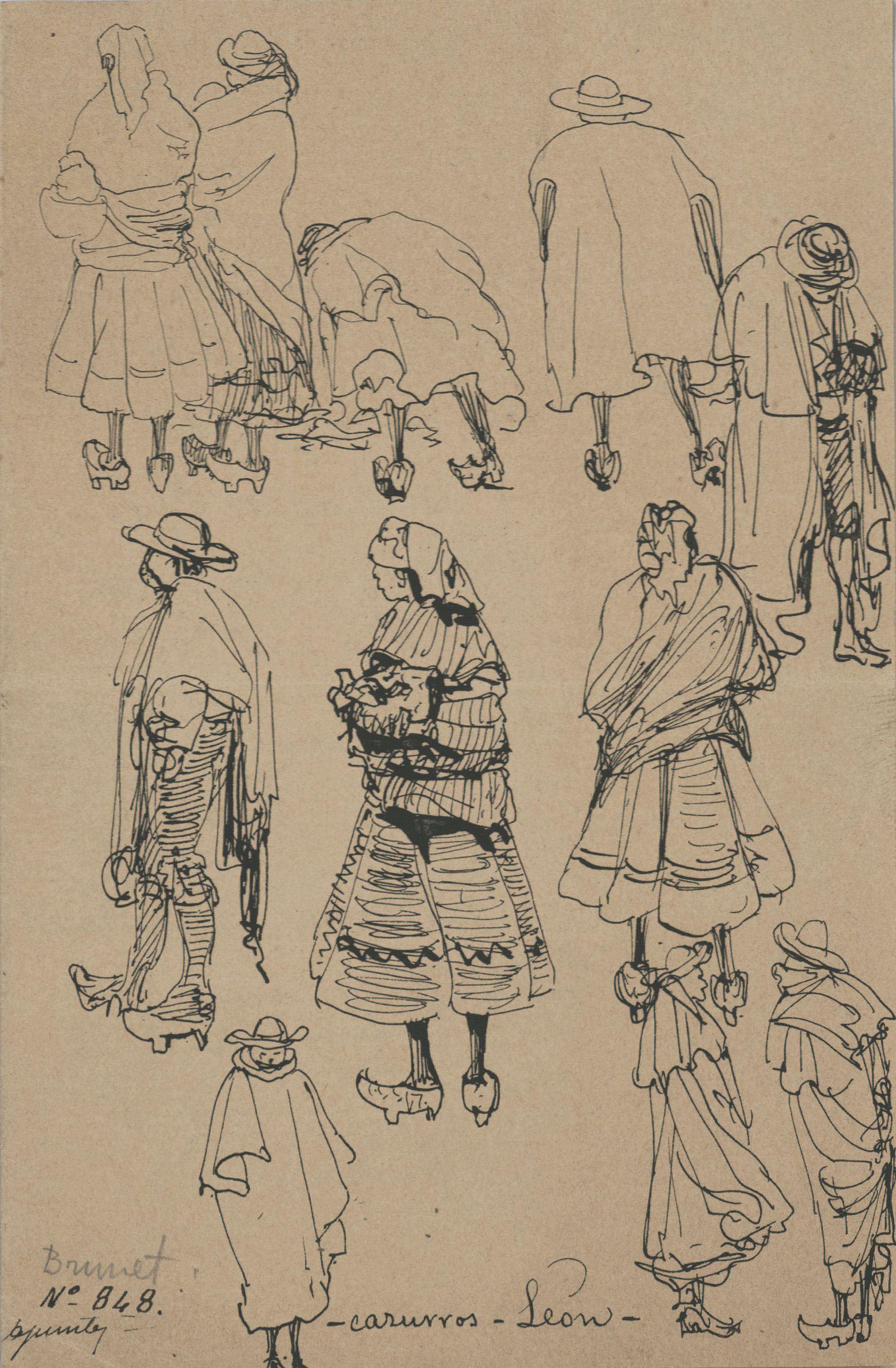 image for: Frederic Brunet - Pagesos de Lleó (carta de Frederic Brunet a Raimon Casellas) - 1898