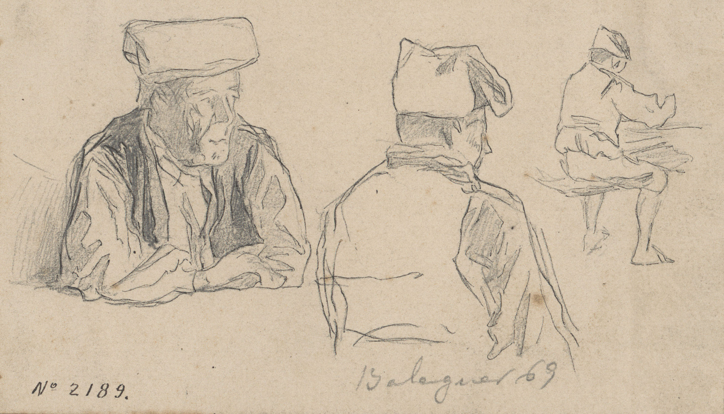 image for: Josep Lluís Pellicer - Apunt de pagesos de Balaguer - 1869