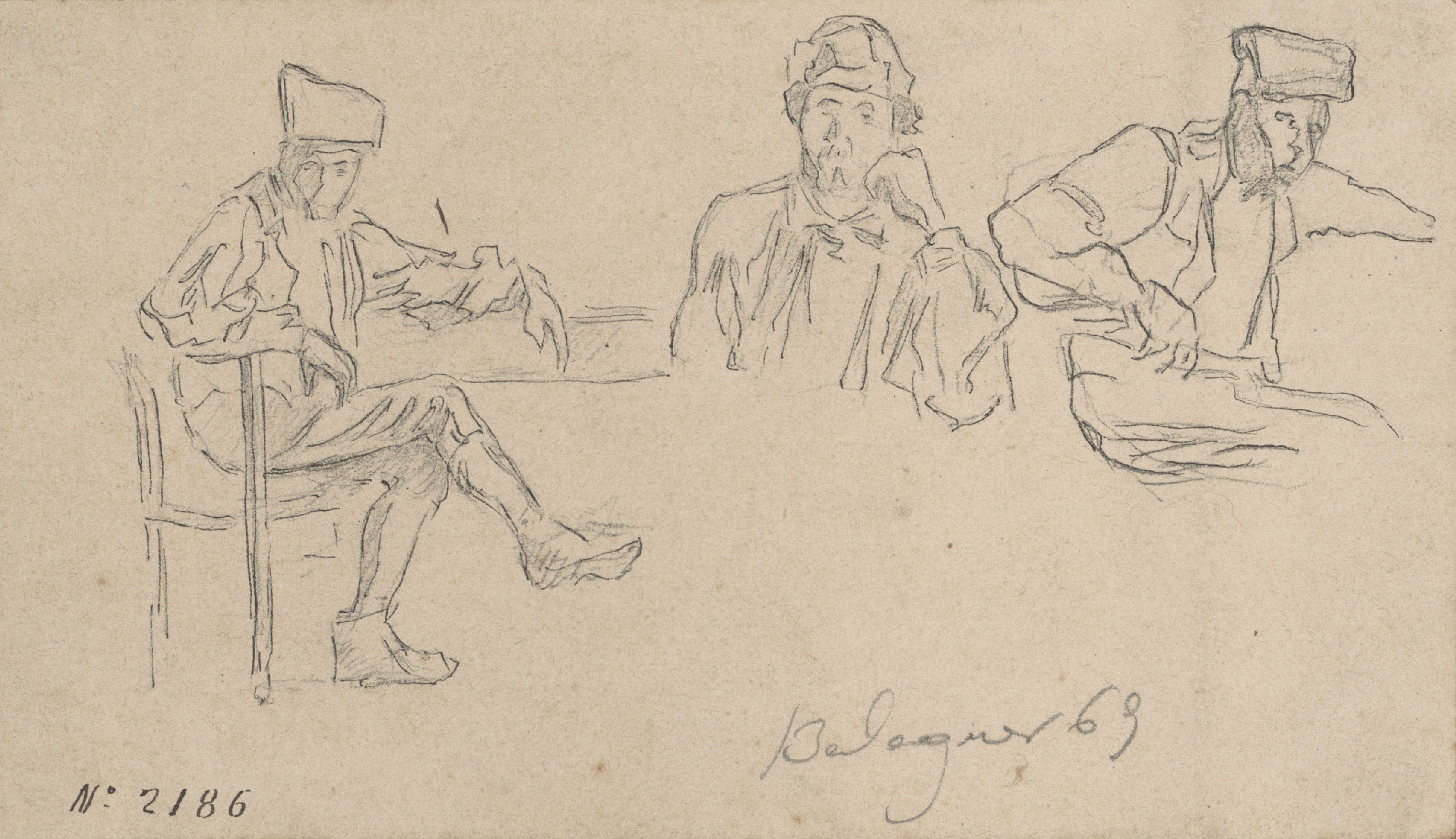 image for: Josep Lluís Pellicer - Apunt de pagesos de Balaguer - 1869