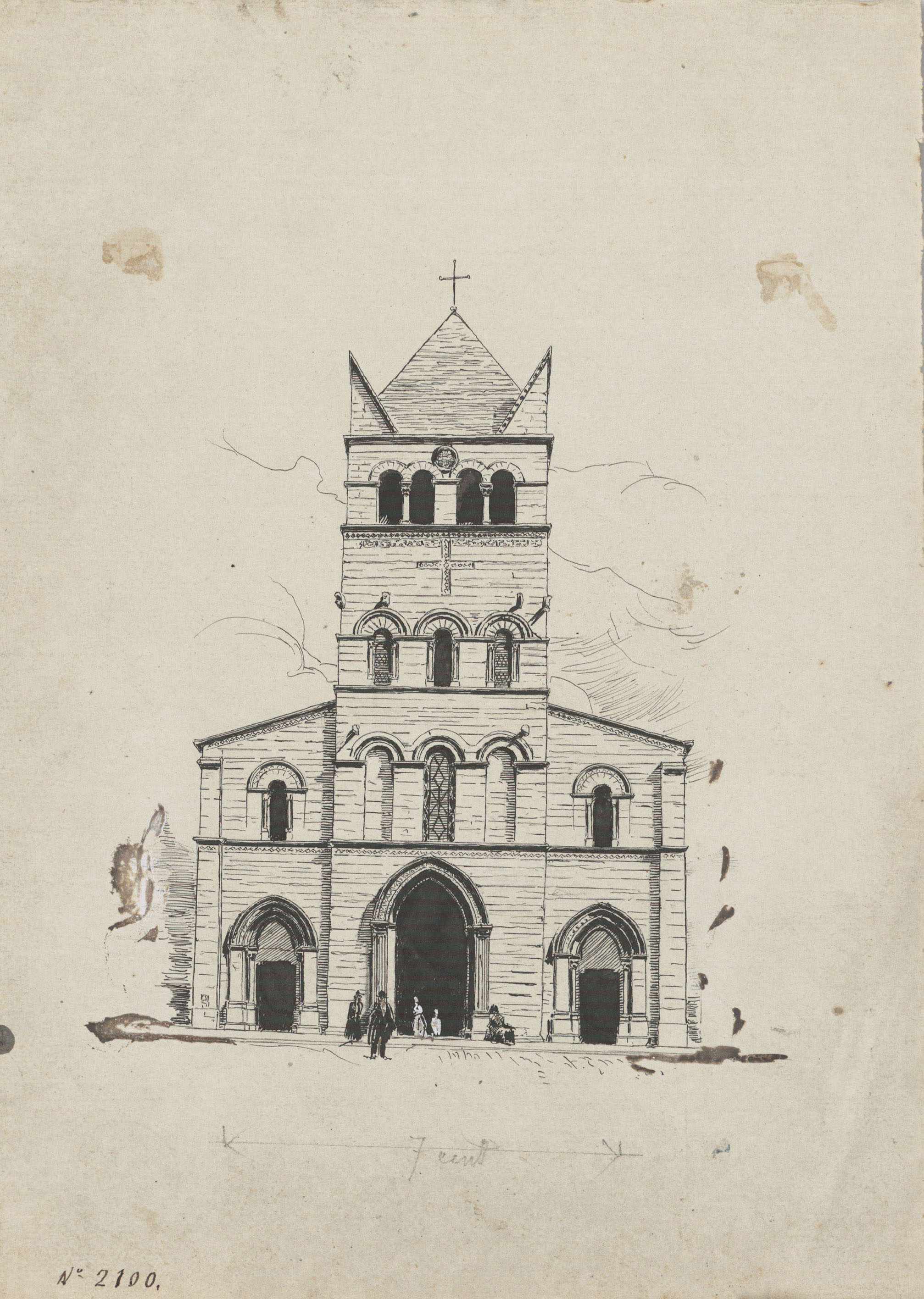 image for: Josep Lluís Pellicer - Església de Sant Martí d&#039;Ainay, Lió - Cap a 1889