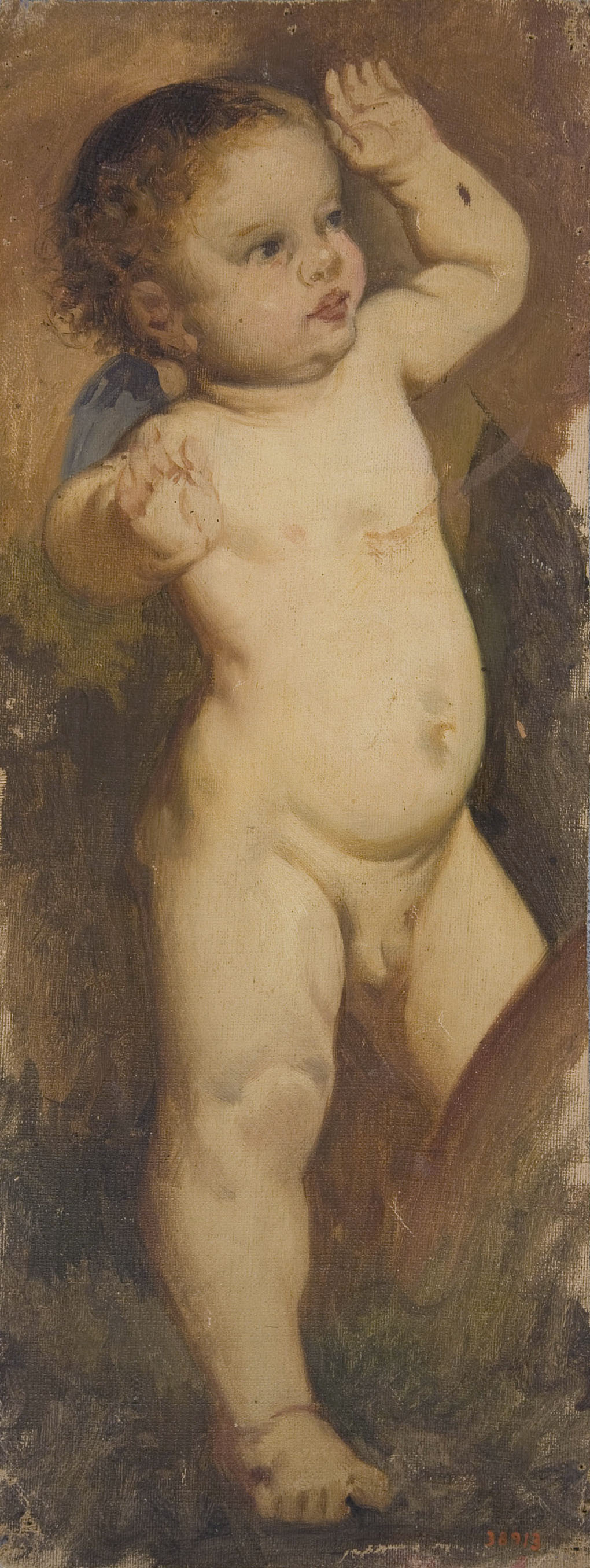 image for: Claudi Lorenzale - Còpia d&#039;un fragment de l&#039;«Ofrena a Venus» de Tiziano - Cap a 1851