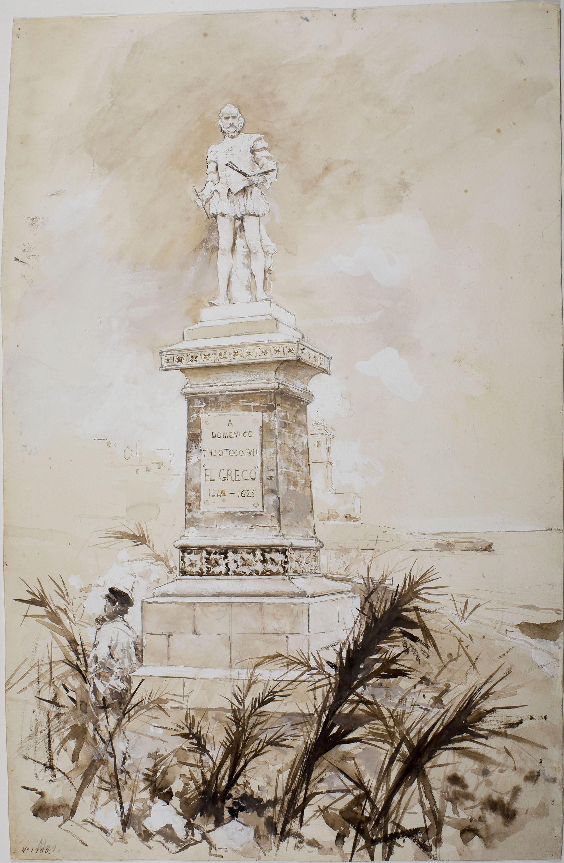 image for: Arcadi Mas i Fondevila - Monument a El Greco, a Sitges - 1898