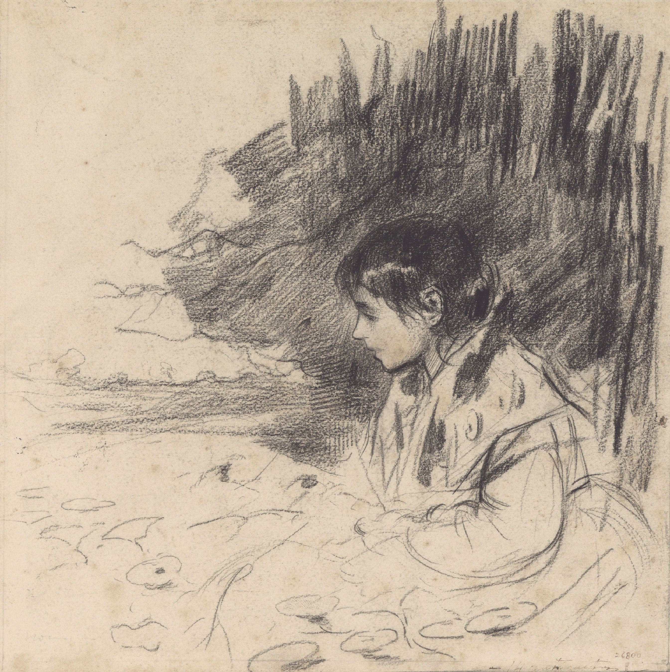 image for: Arcadi Mas i Fondevila - Retrat de nena - Cap a 1895