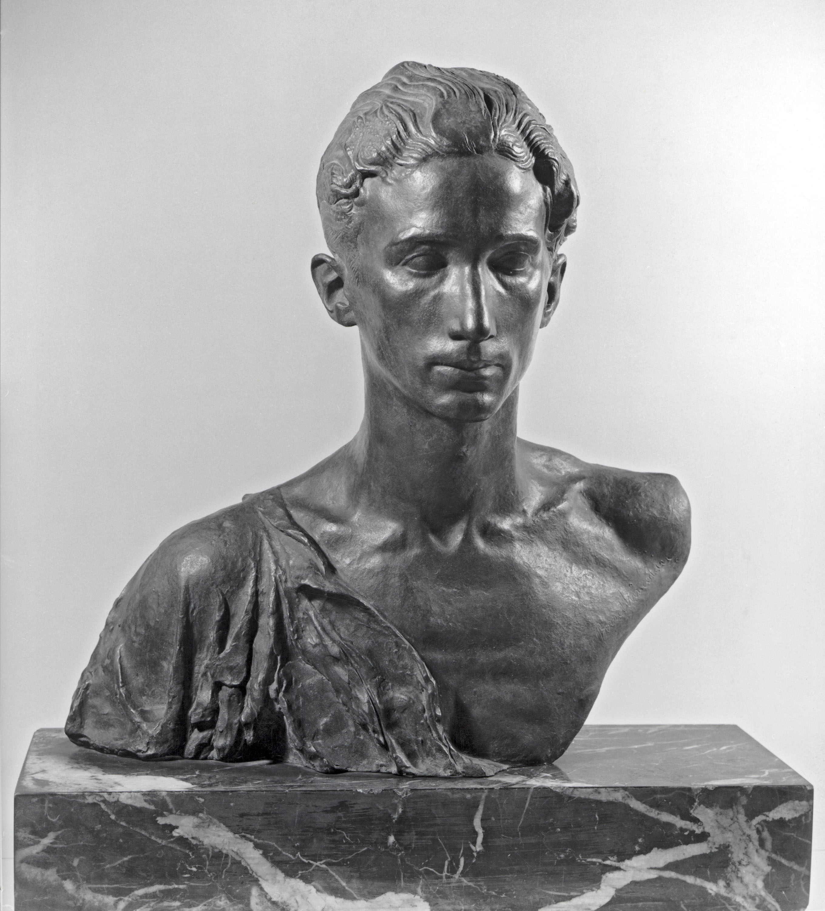 image for: Joan Borrell Nicolau - Bust d&#039;home jove (Regino Sainz de la Maza) - Cap a 1929