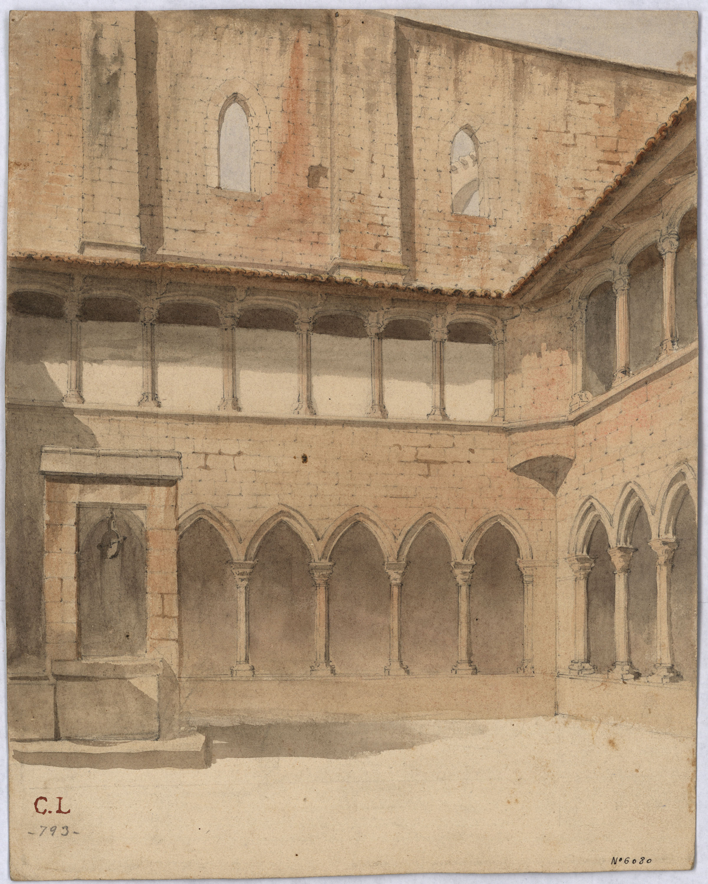 image for: Claudi Lorenzale - Claustre gòtic - Cap a 1840-1850