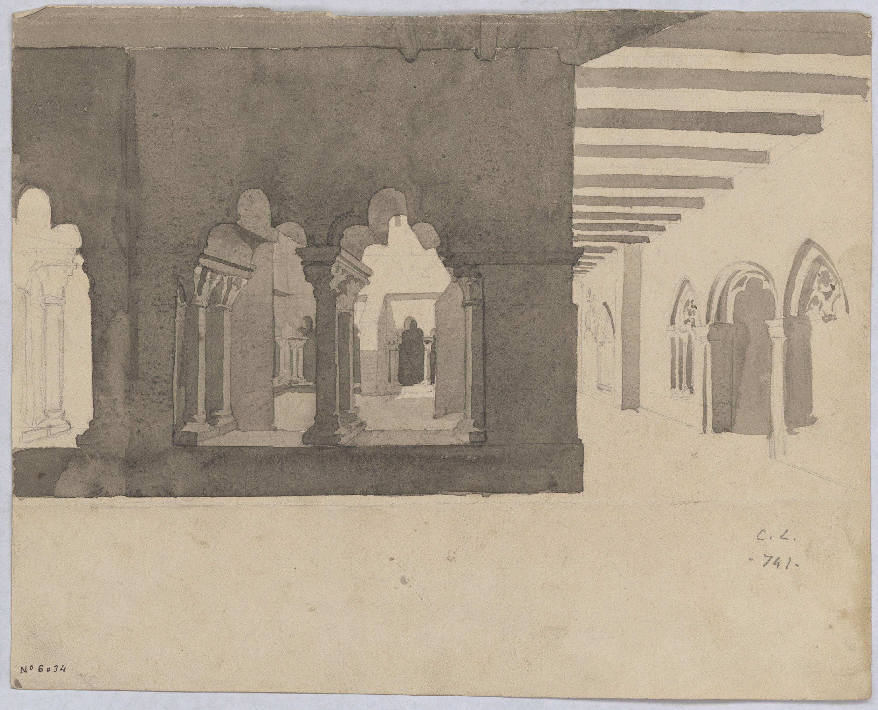image for: Claudi Lorenzale - Claustre de monestir - Cap a 1840-1850