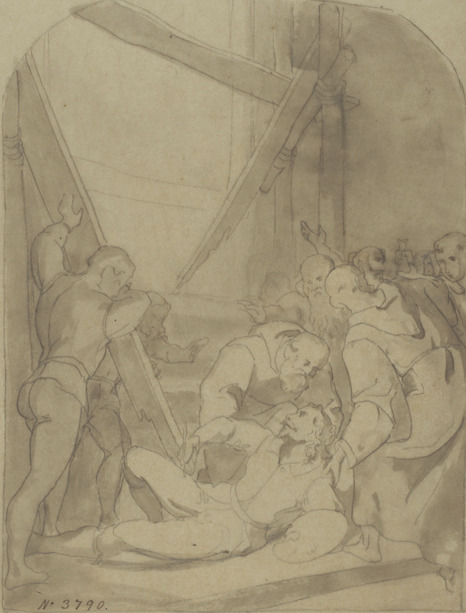 image for: Francesc Torras - La caiguda del pintor Muñoz - Cap a 1860-1870