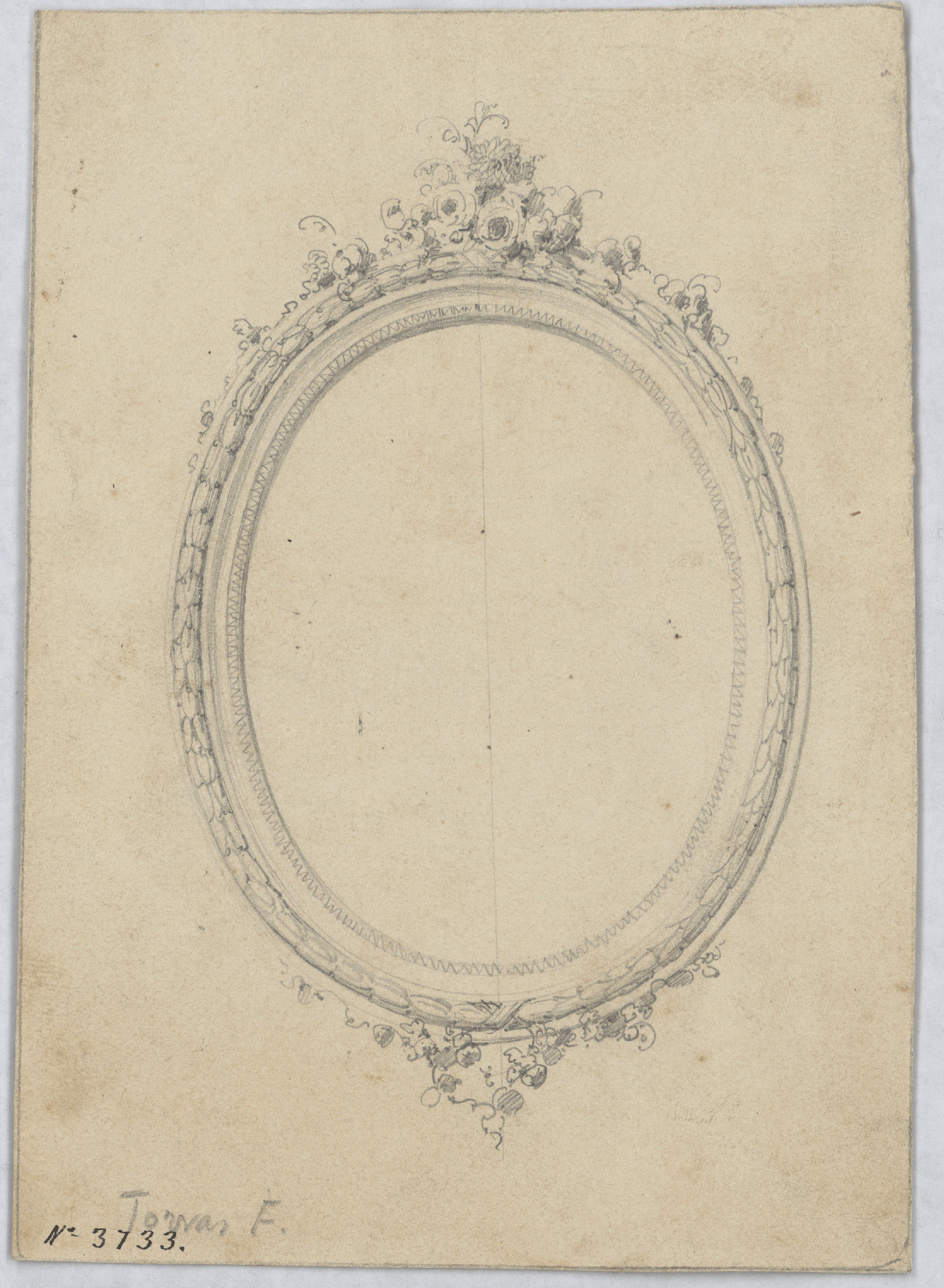 image for: Francesc Torras - Projecte de marc de talla Lluís XVI - Cap a 1851