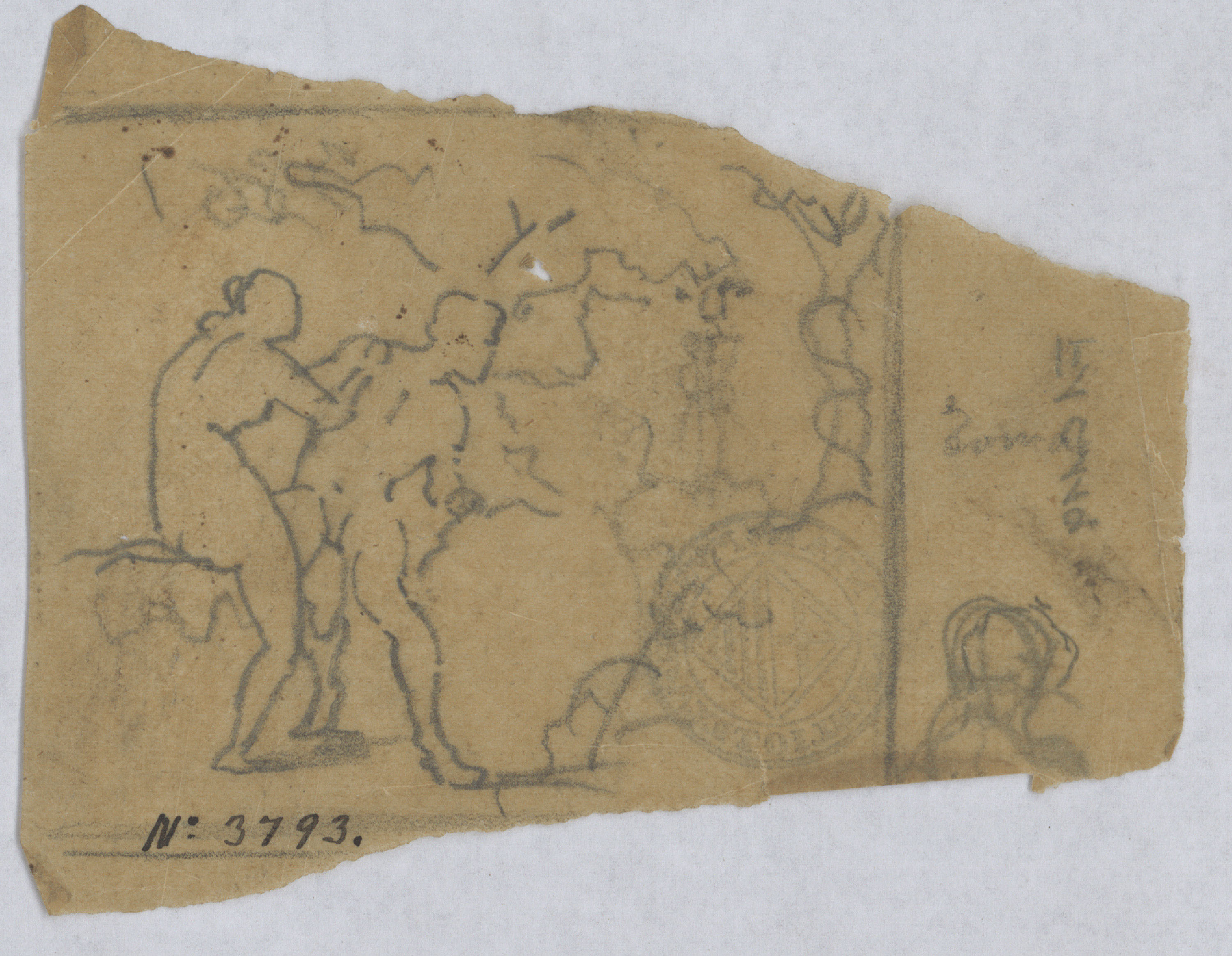 image for: Francesc Torras - Adam i Eva al paradís - Cap a 1850-1860