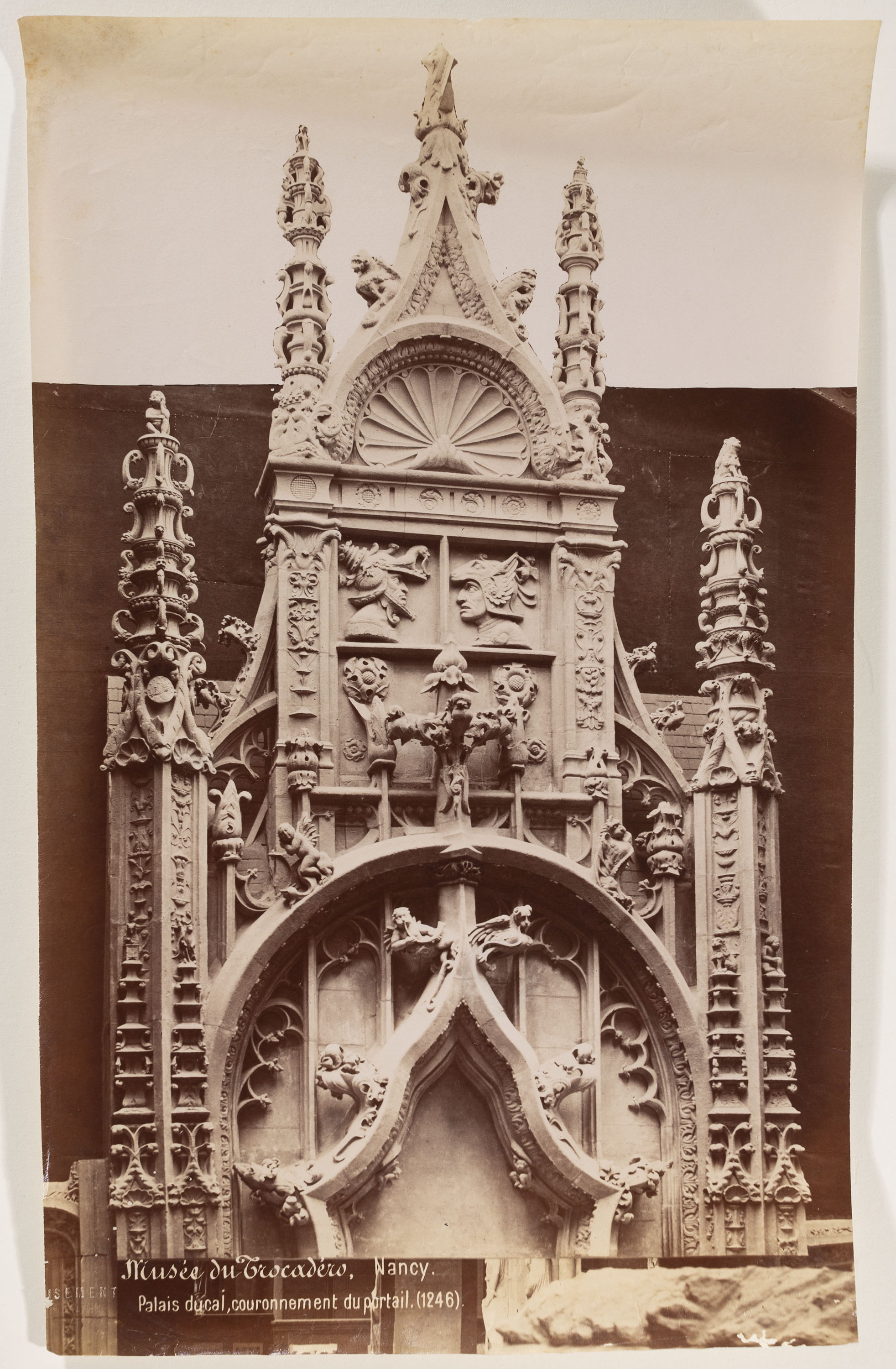 image for: Séraphin-Médéric Mieusement - Nancy. Palais ducal, couronnement du portail (Musée de Trocadero) - Cap a 1886-1891