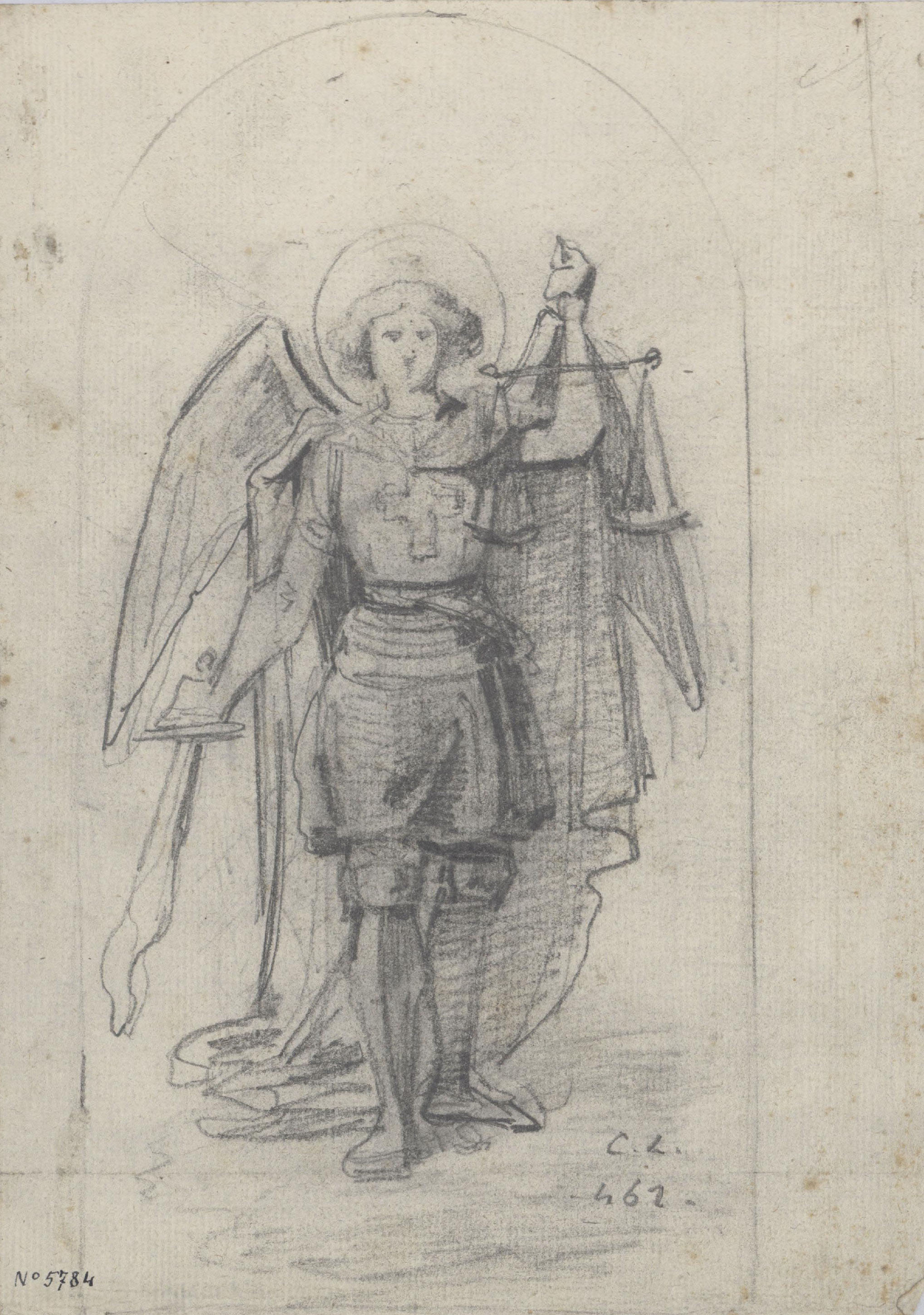 image for: Claudi Lorenzale - Sant Miquel pesant les ànimes - Cap a 1850-1870