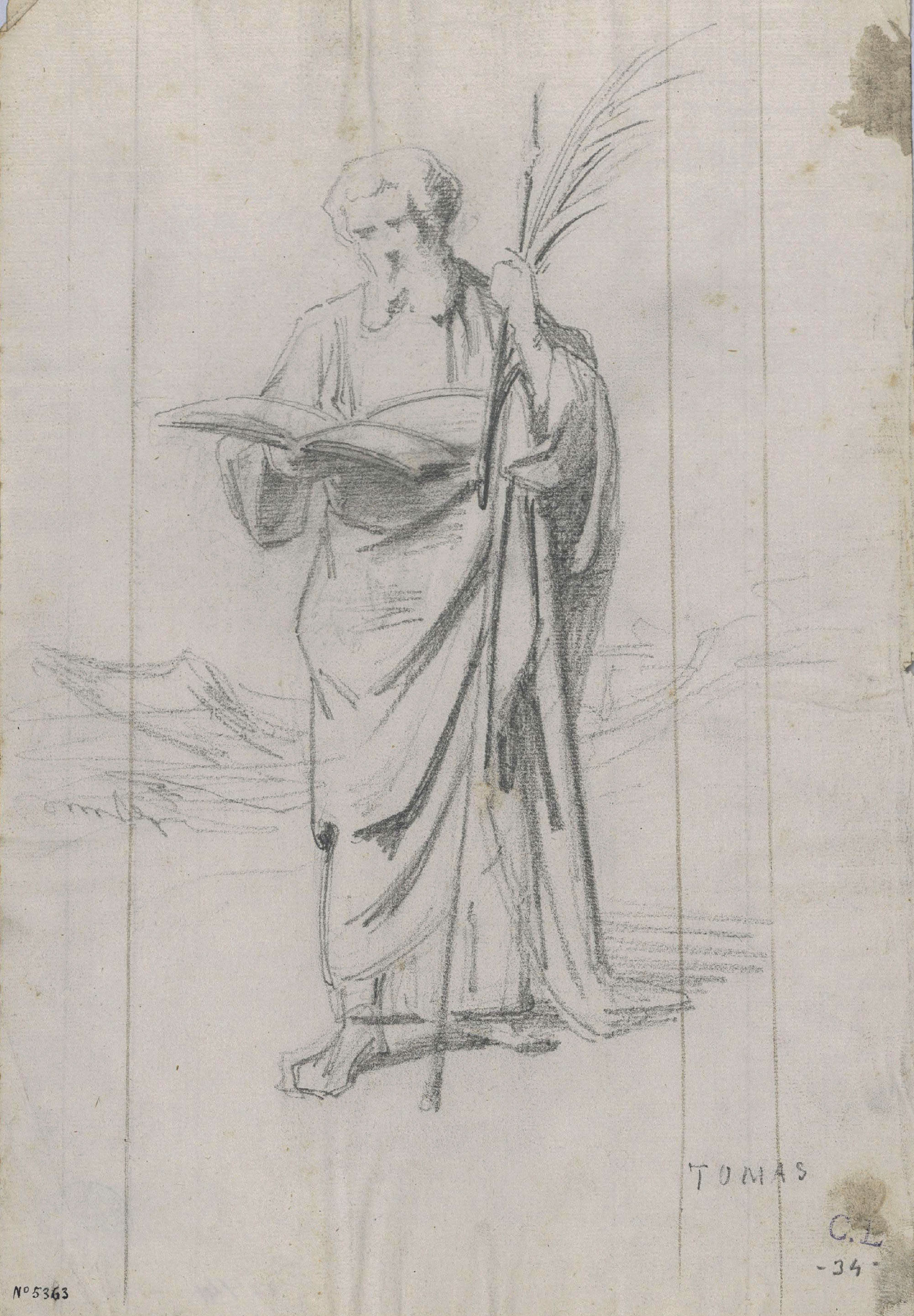 image for: Claudi Lorenzale - Sant Tomàs - Cap a 1850-1870