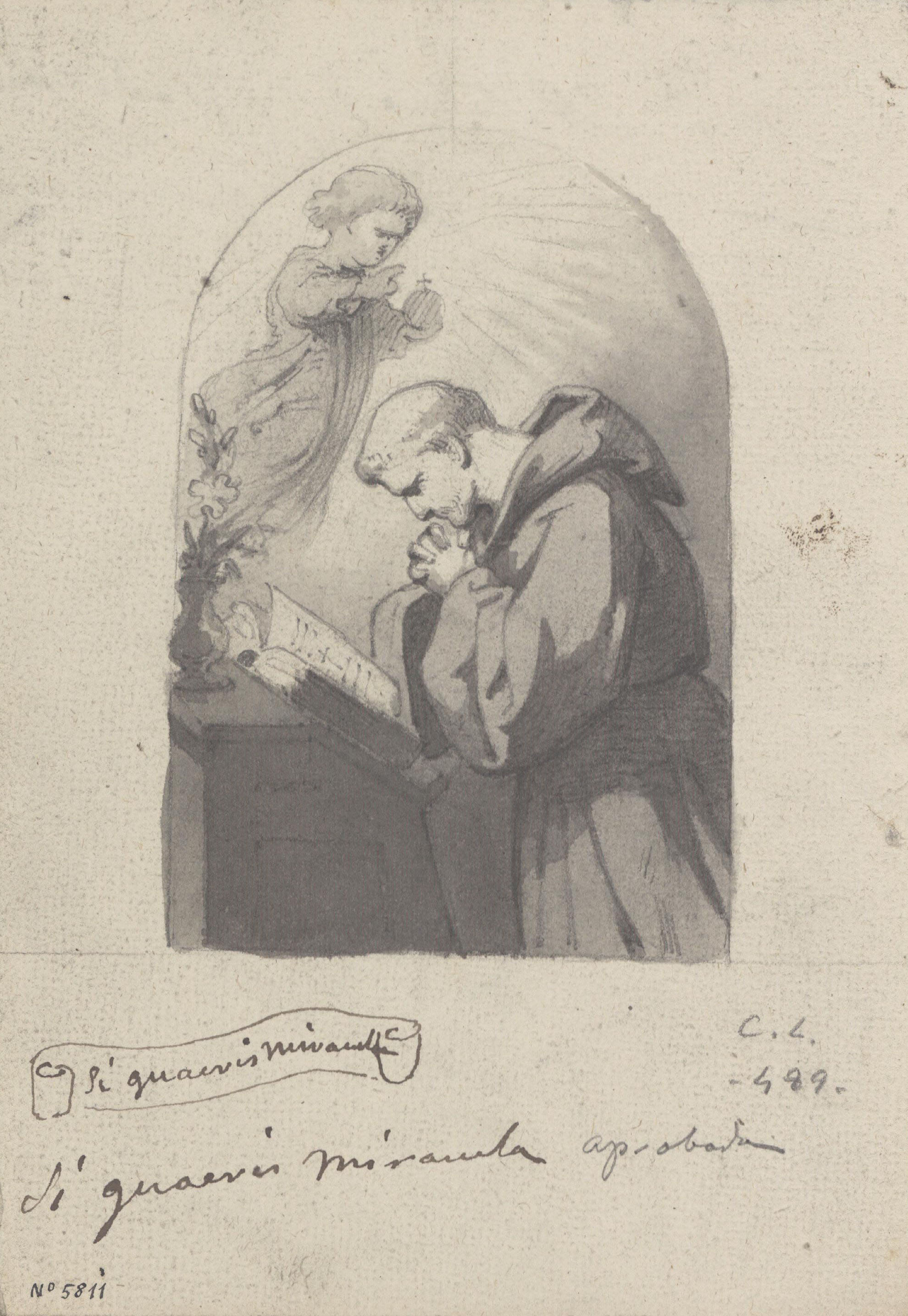 image for: Claudi Lorenzale - Sant Antoni de Pàdua - Cap a 1850-1870