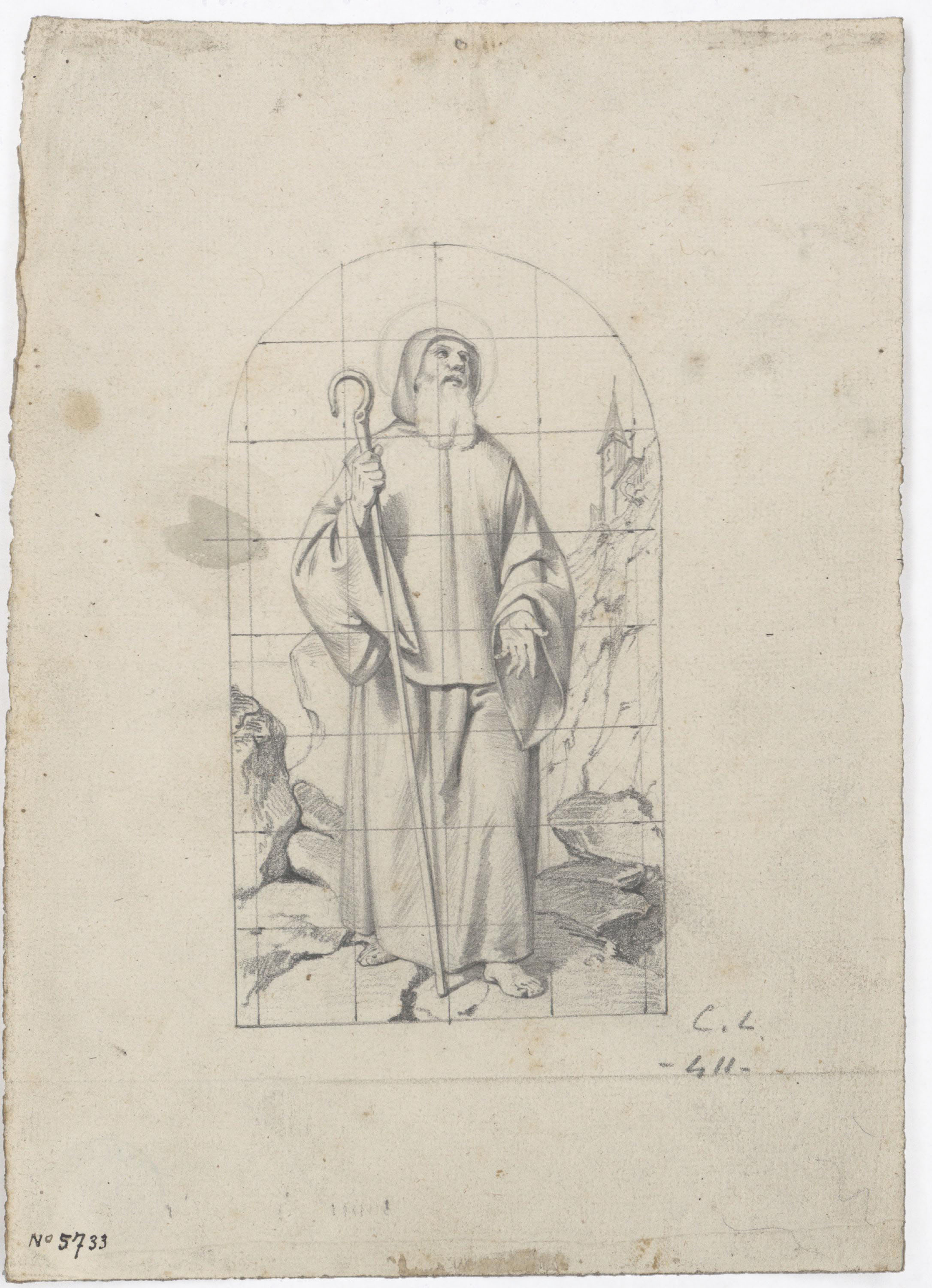 image for: Claudi Lorenzale - Sant Antoni Abat - Cap a 1850-1870