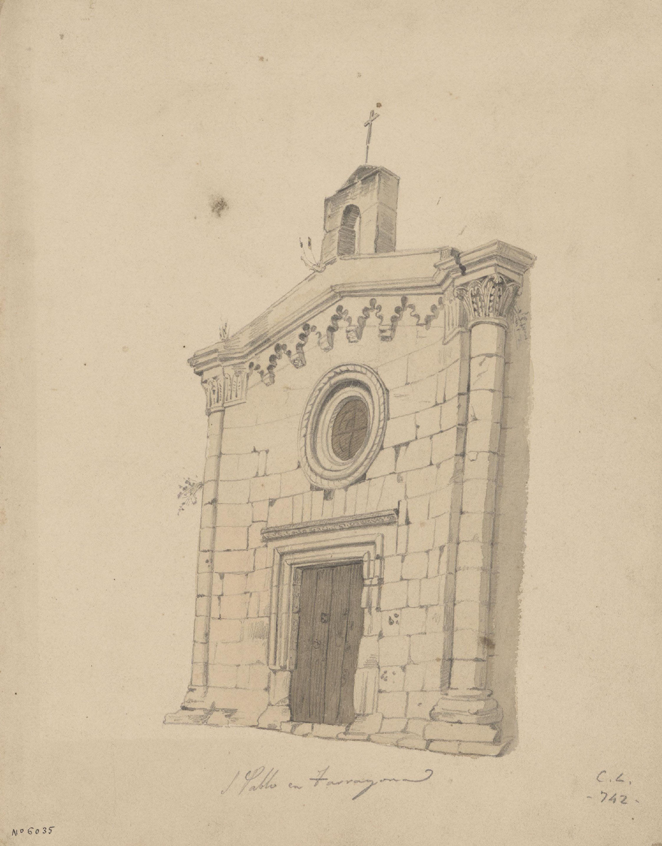 image for: Claudi Lorenzale - Porta de Sant Pau a Tarragona - Cap a 1845