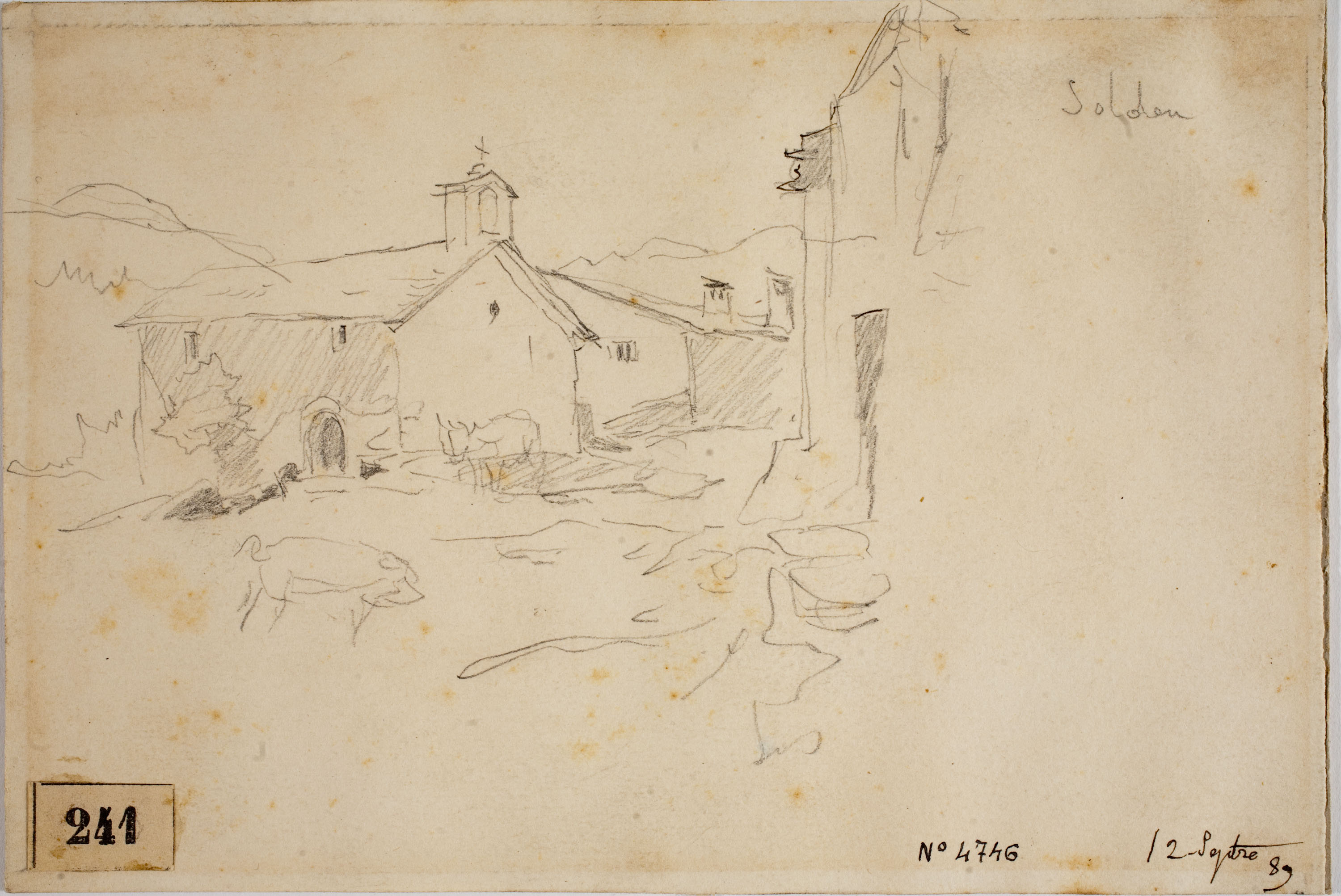 image for: Josep Lluís Pellicer - Carrer de Soldeu - 1889