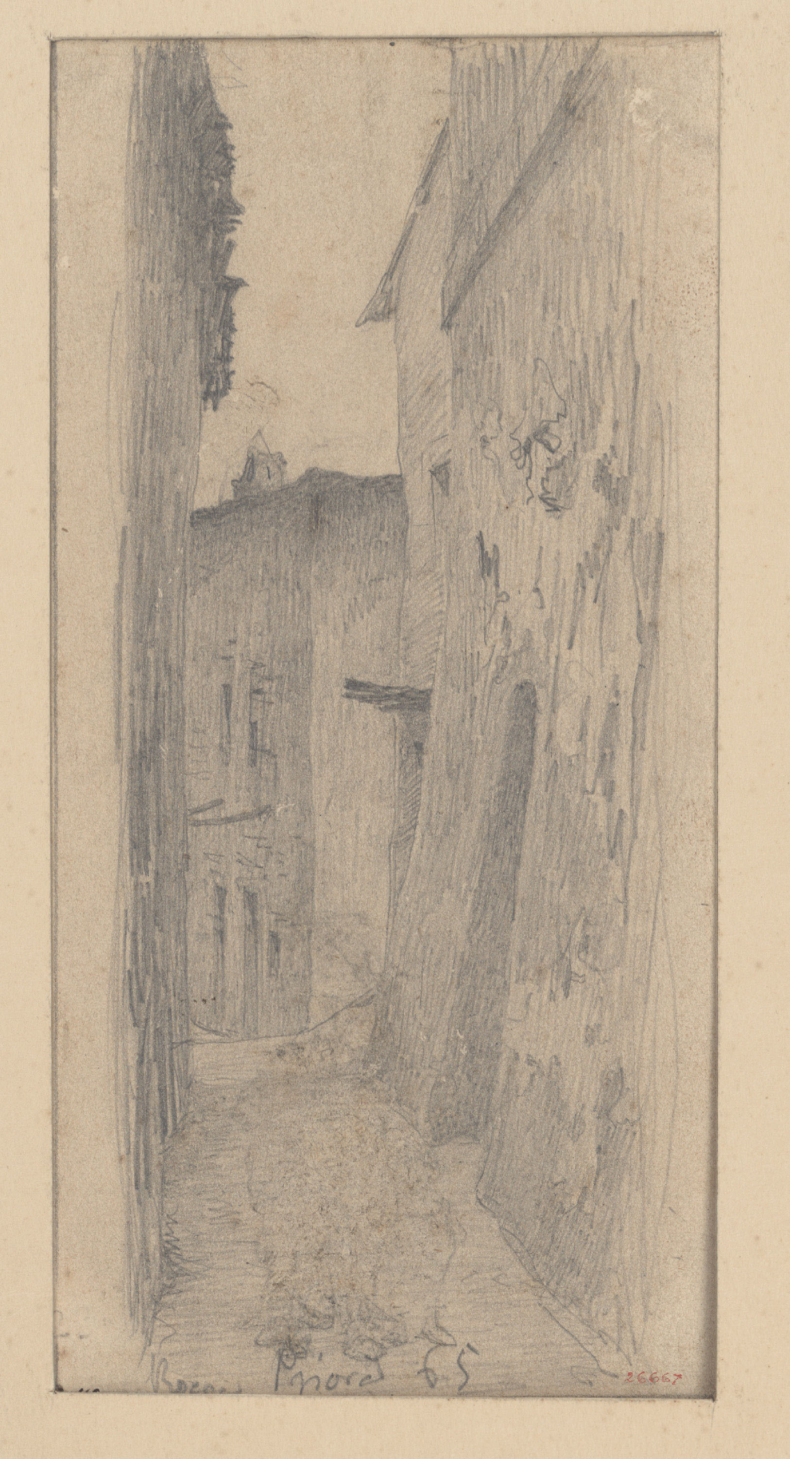 image for: Josep Lluís Pellicer - Carrer de Rocca Priora - 1865