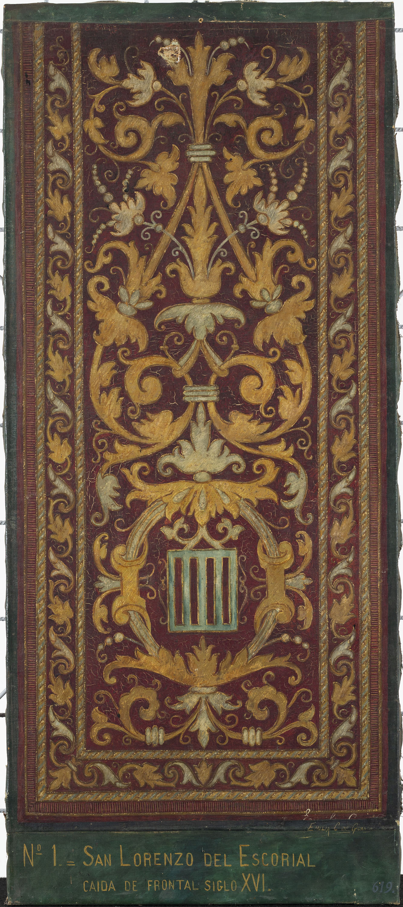 image for: Emília Coranty - Còpia d&#039;una franja de frontal - Cap a 1892
