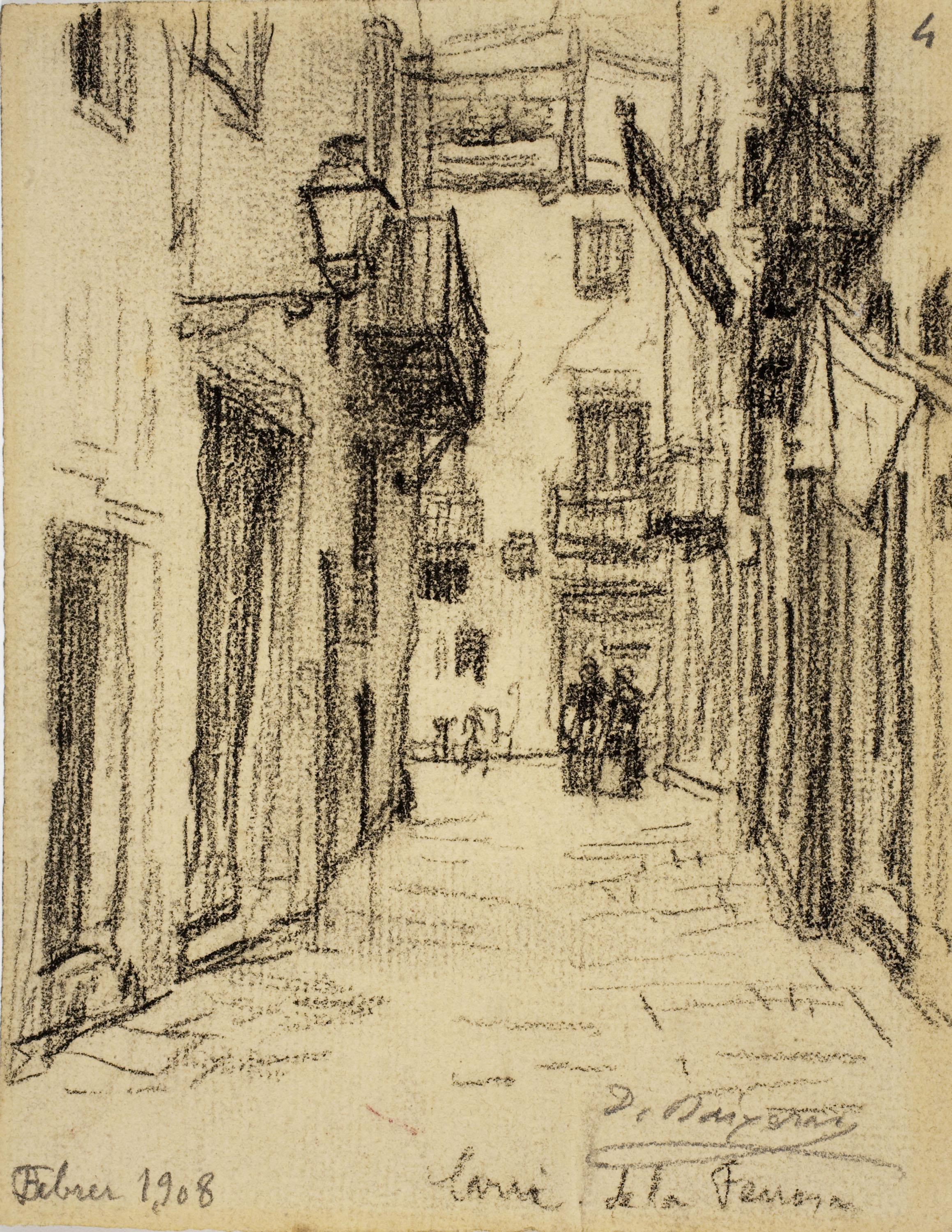 image for: Dionís Baixeras - Carrer de Fonollar - Febrer 1908