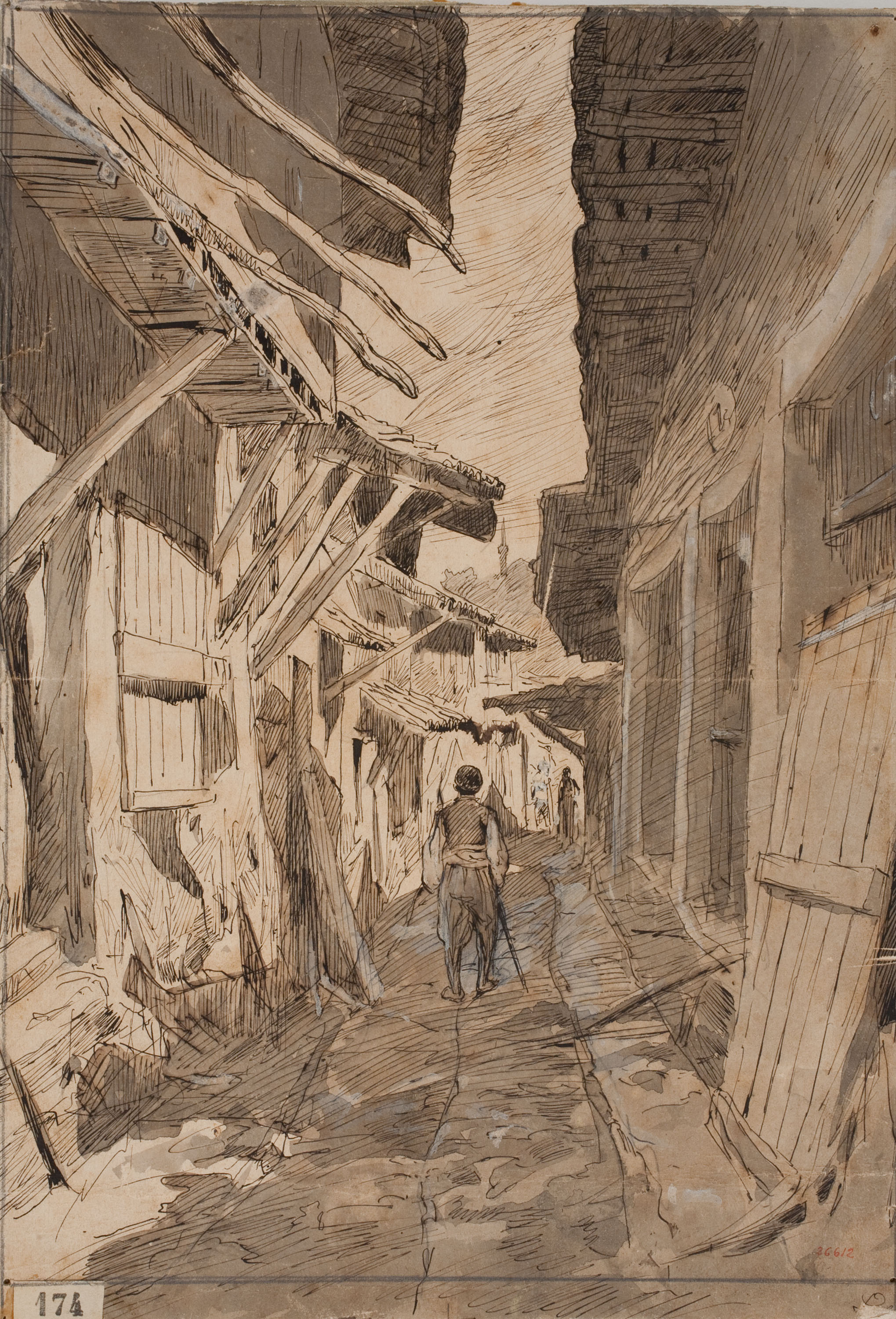 image for: Josep Lluís Pellicer - Carrer del barri turc a Tirnova - 1877