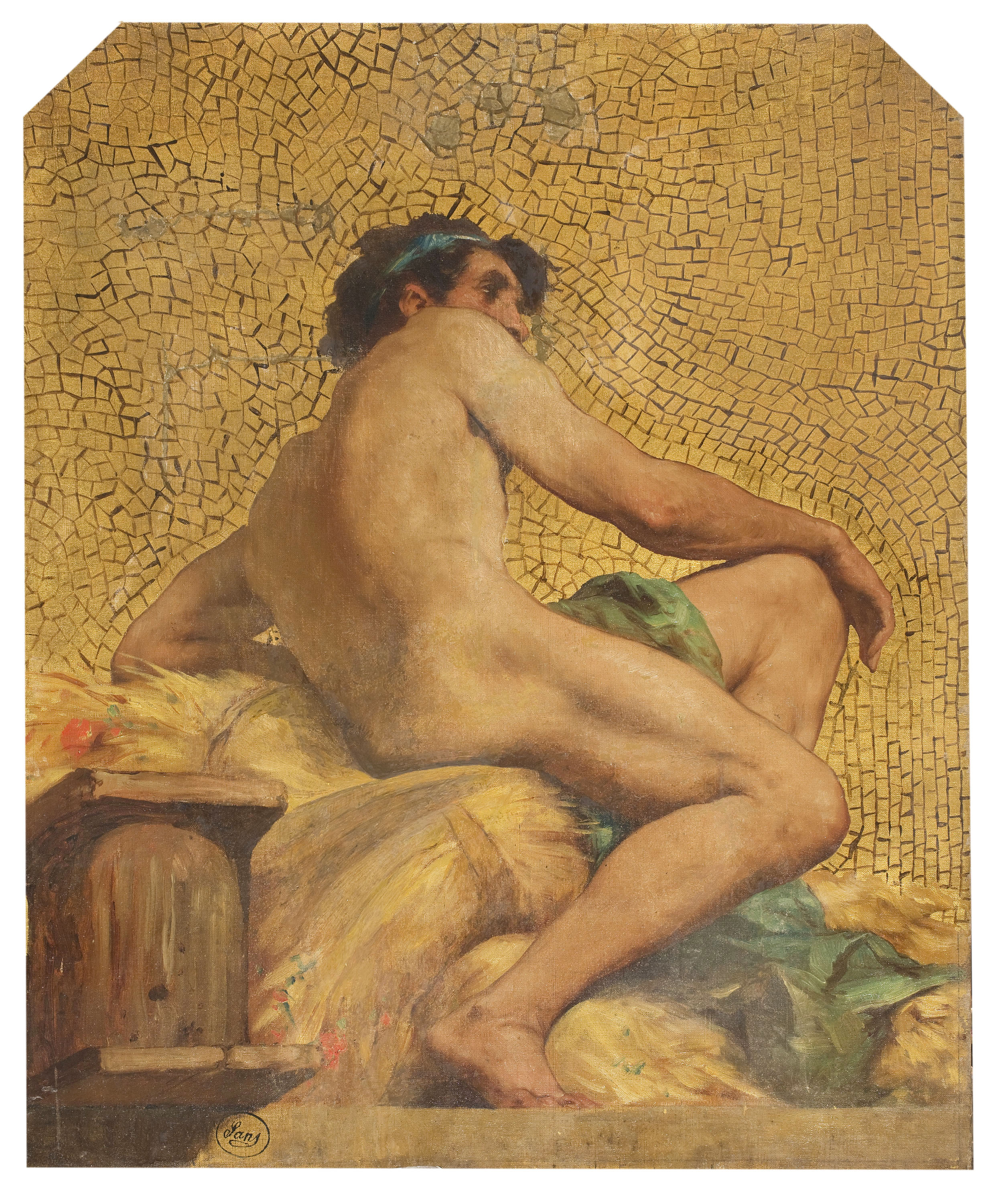 image for: Francesc Sans Cabot - Figura al·legòrica. L&#039;Agricultura - 1874