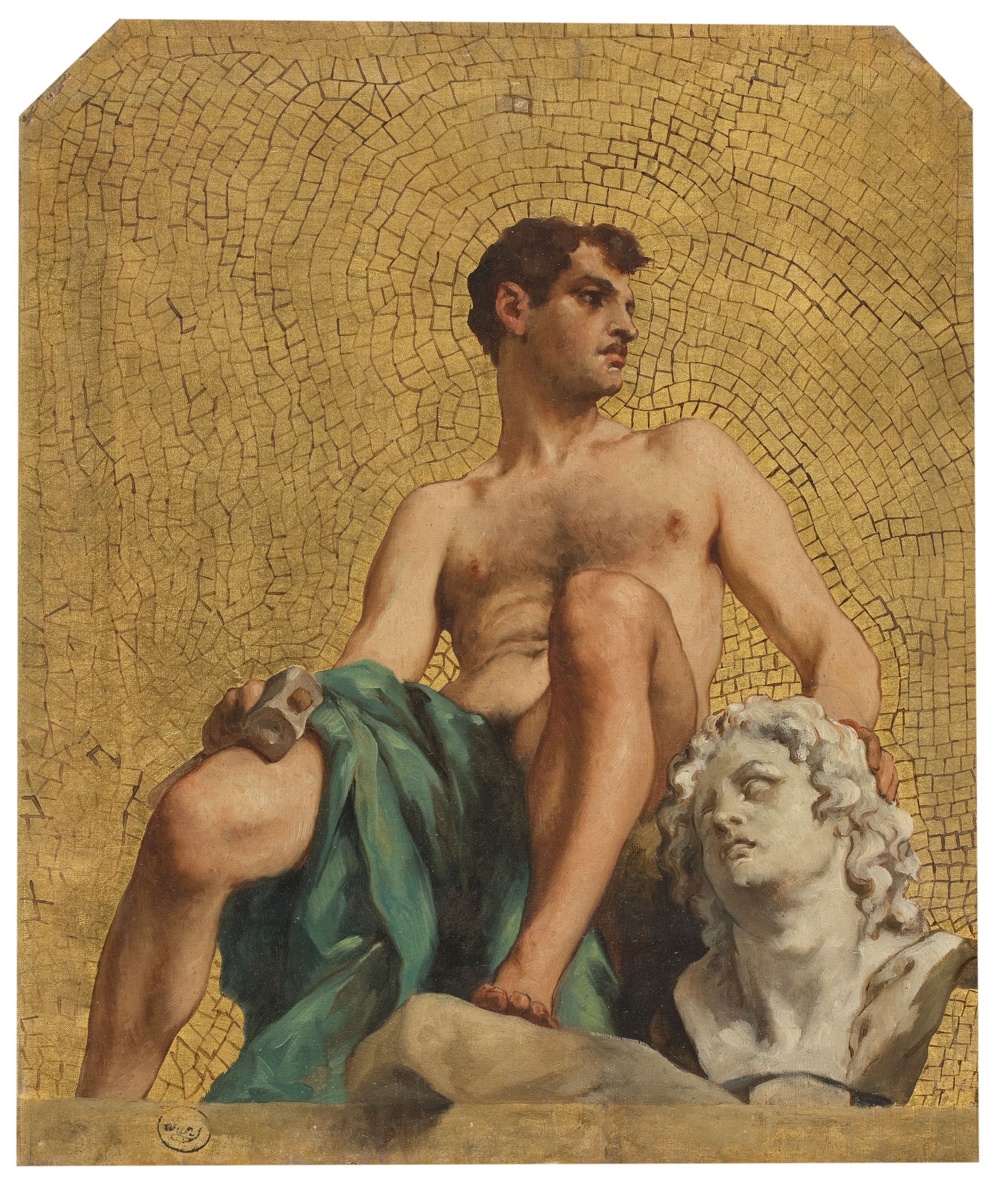 image for: Francesc Sans Cabot - Figura al·legòrica. L&#039;Escultura - 1874