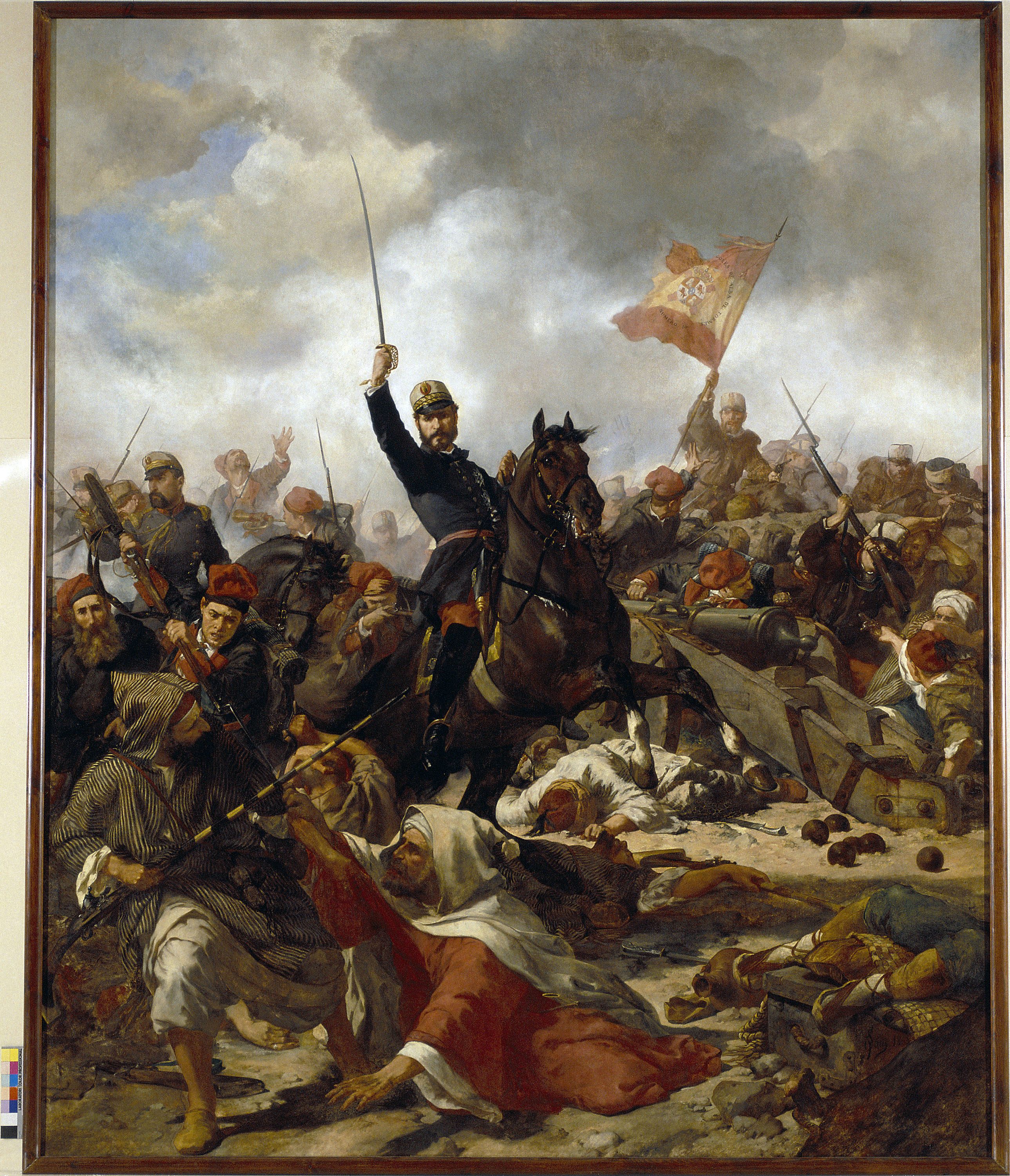 image for: Francesc Sans Cabot - El general Prim a la batalla de Tetuan - 1865