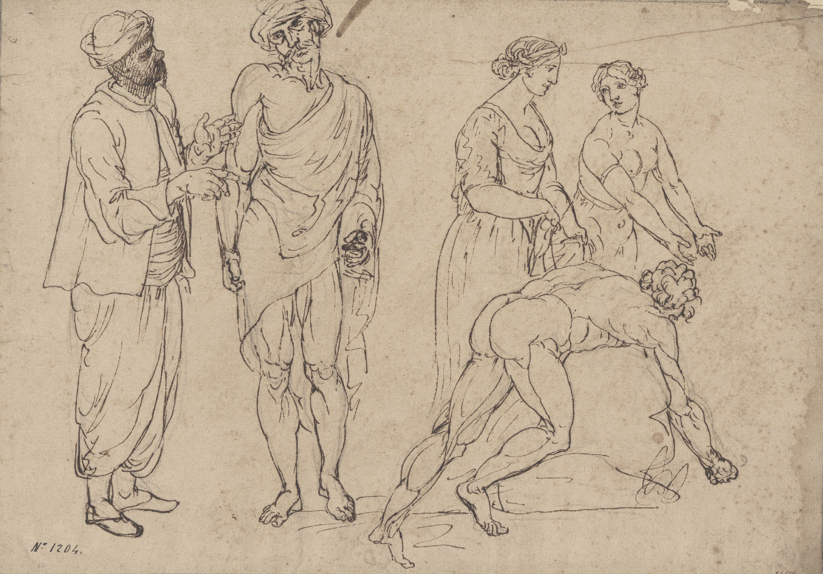 image for: Josep Bernat Flaugier - Estudis de figures - Cap a 1800-1812