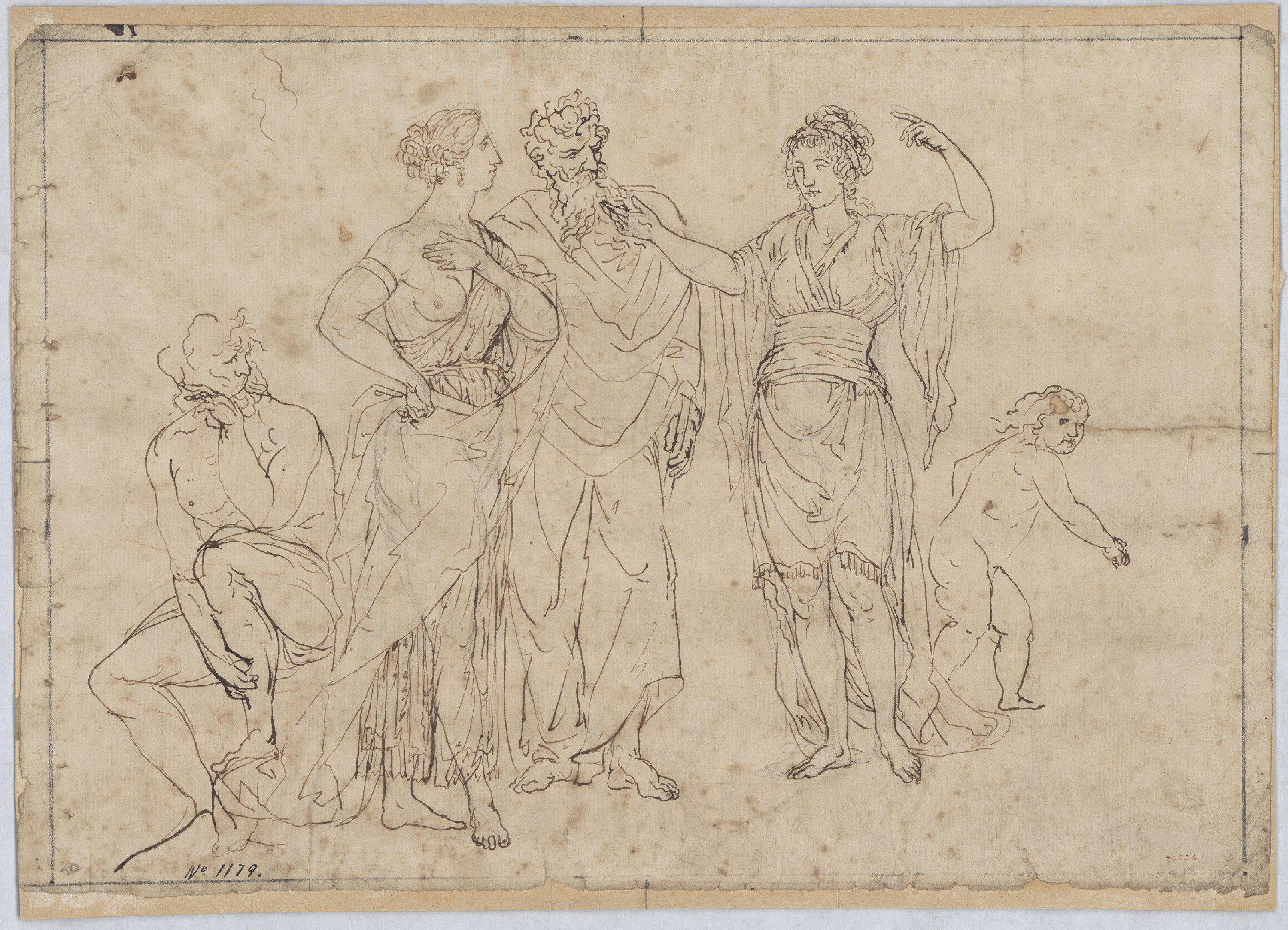 image for: Josep Bernat Flaugier - Composició mitològica - Cap a 1800-1812