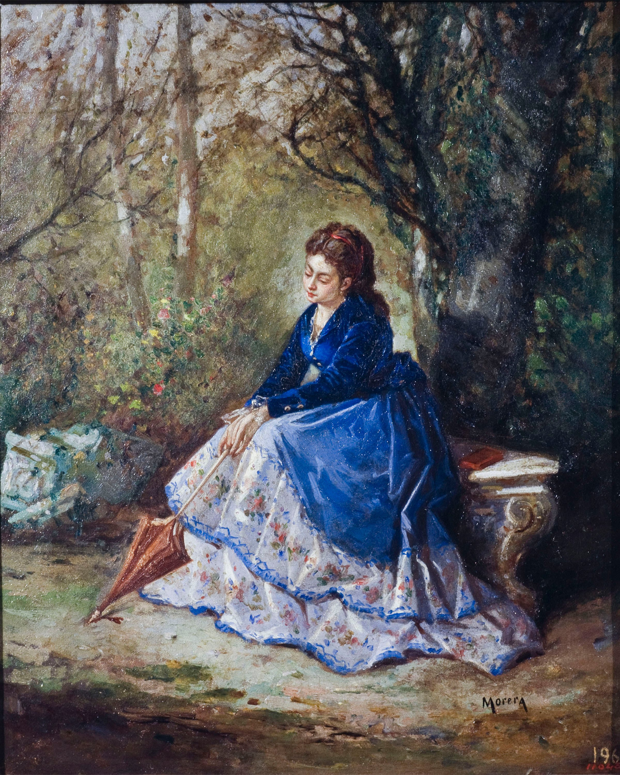 image for: Jaume Morera - Pensativa - Cap a 1870-1890