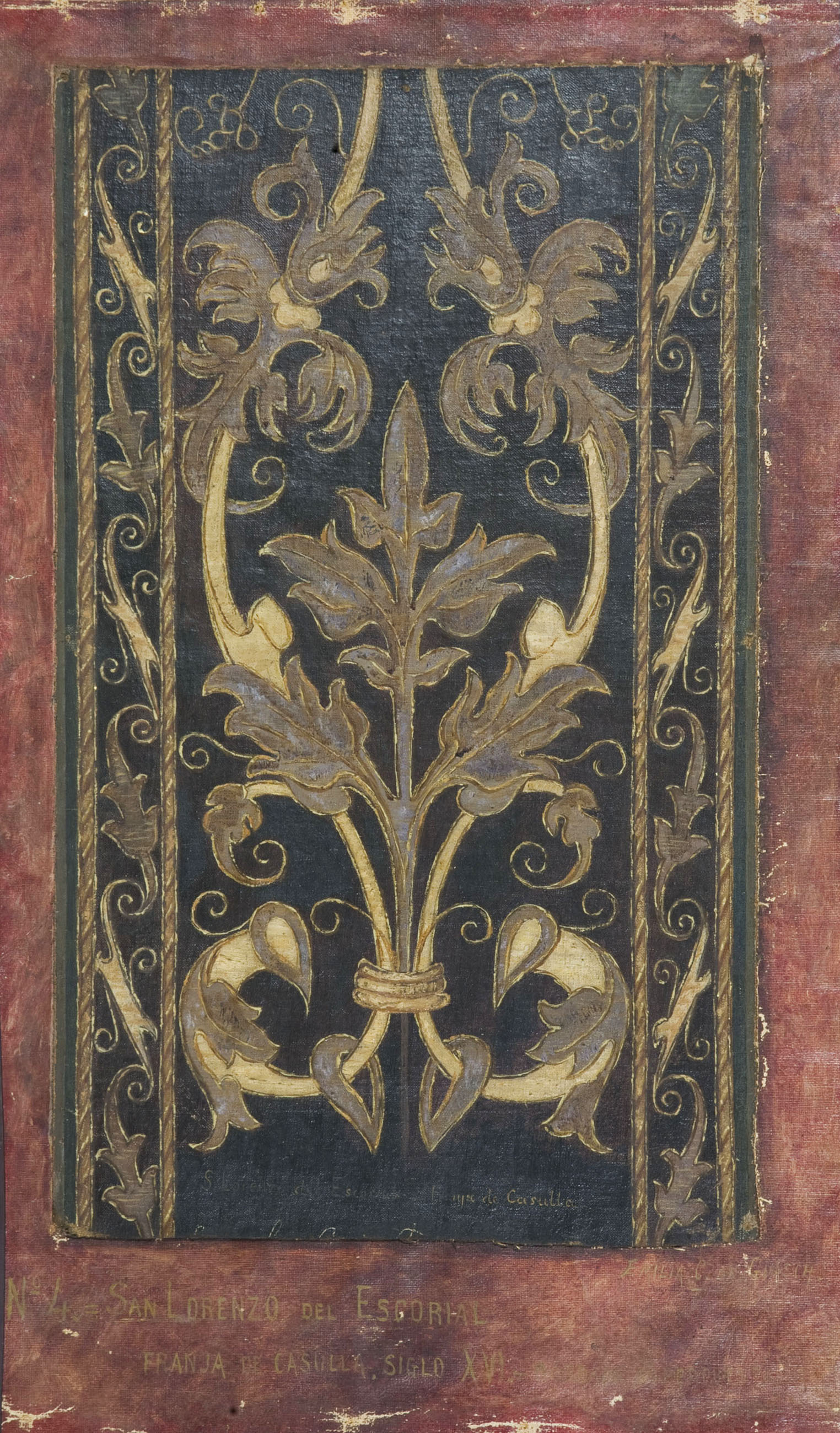image for: Emília Coranty - Còpia d&#039;una franja de casulla - Cap a 1892