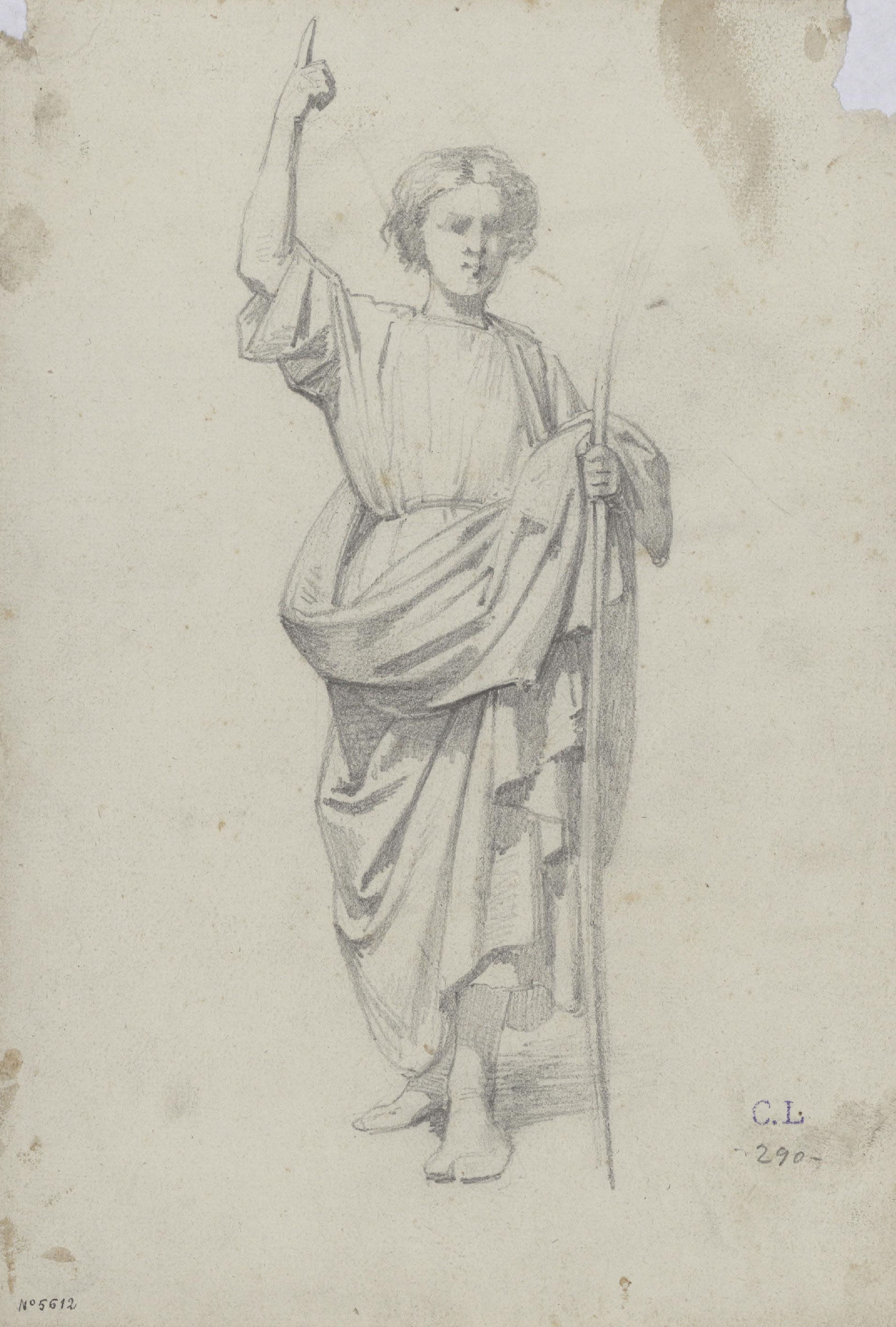 image for: Claudi Lorenzale - Sant Joan Baptista [?] - Cap a 1850-1870