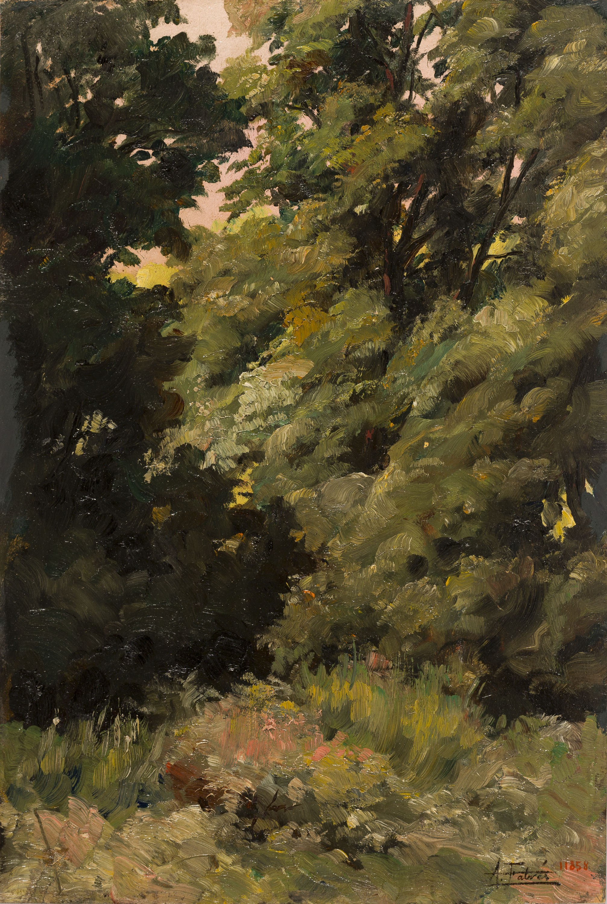 image for: Antoni Fabrés - Racó de parc - 1898