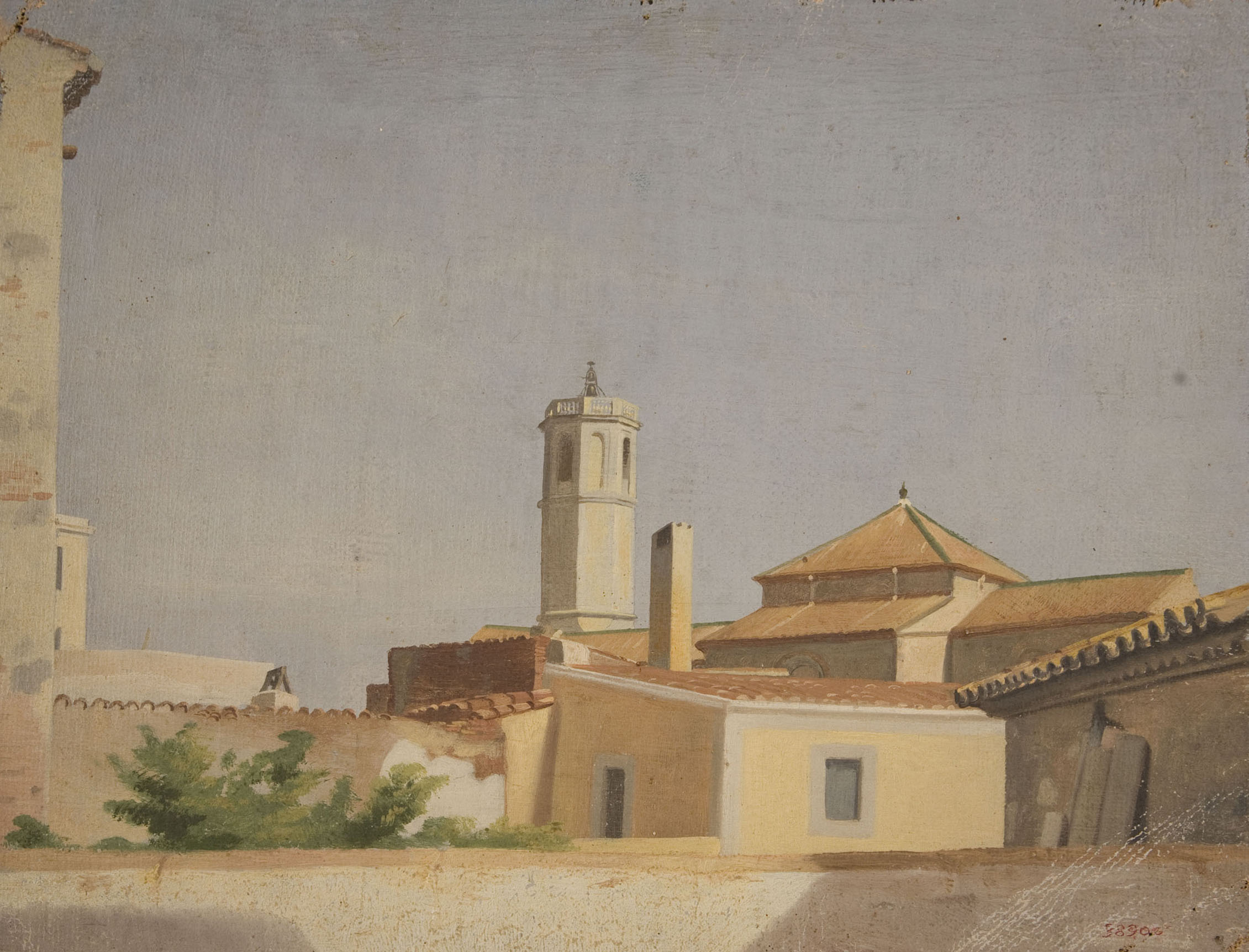image for: Claudi Lorenzale - Església de poble - Segona meitat del segle XIX
