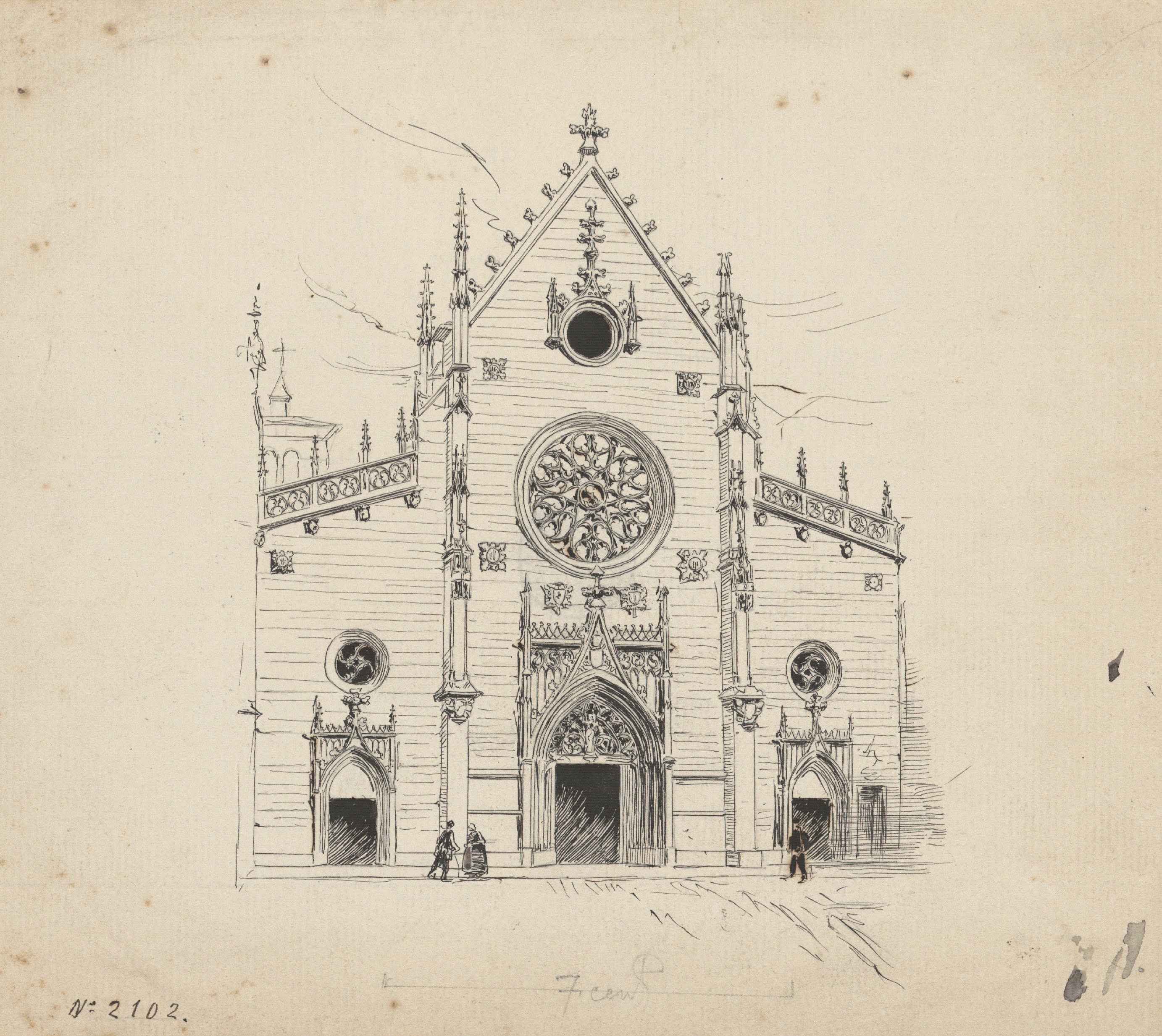 image for: Josep Lluís Pellicer - Església de Sant Bonaventura a Lió - Cap a 1889