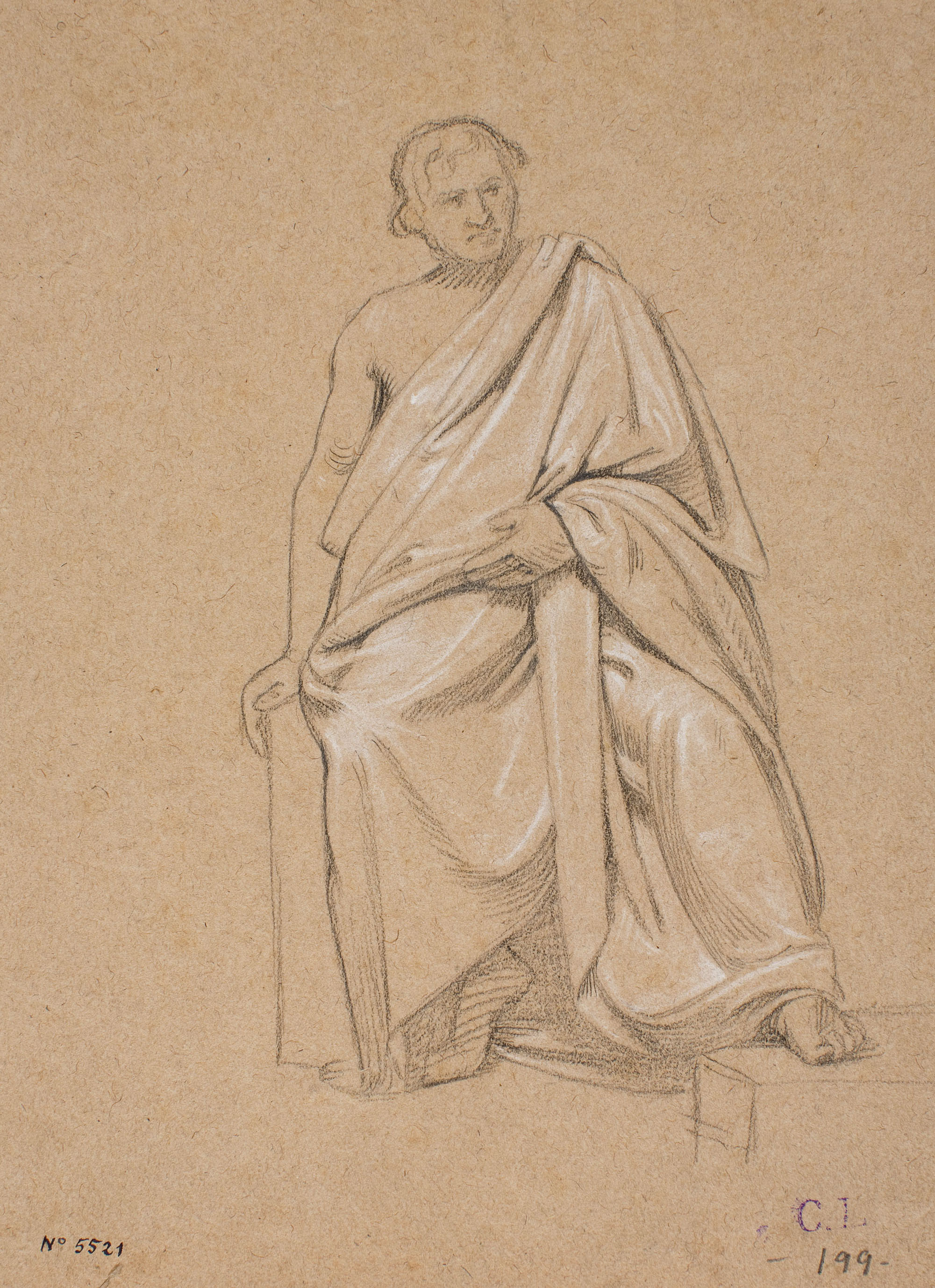image for: Claudi Lorenzale - Acadèmia masculina - Cap a 1850-1855