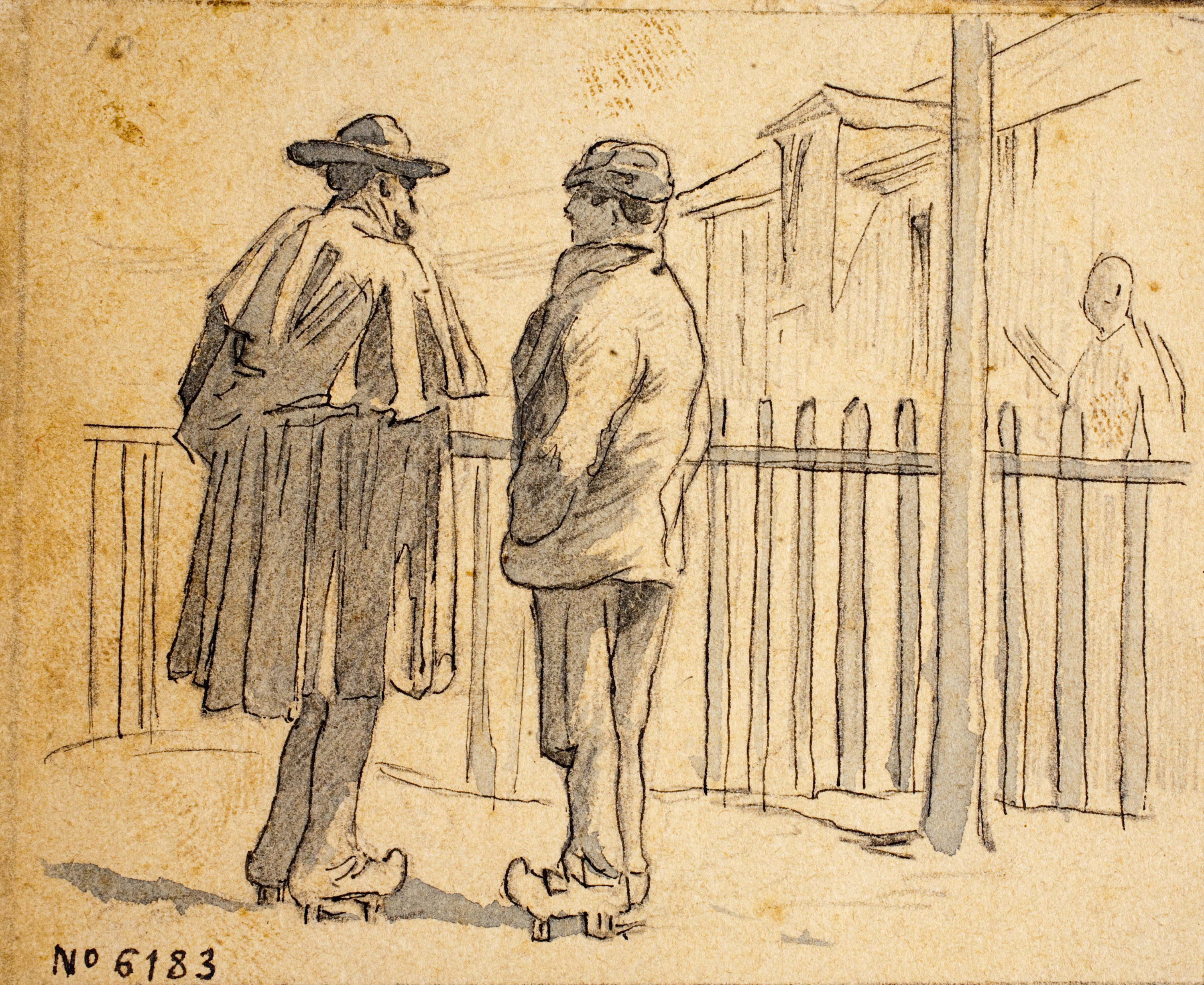 image for: Josep Lluís Pellicer - Homes conversant - 1874
