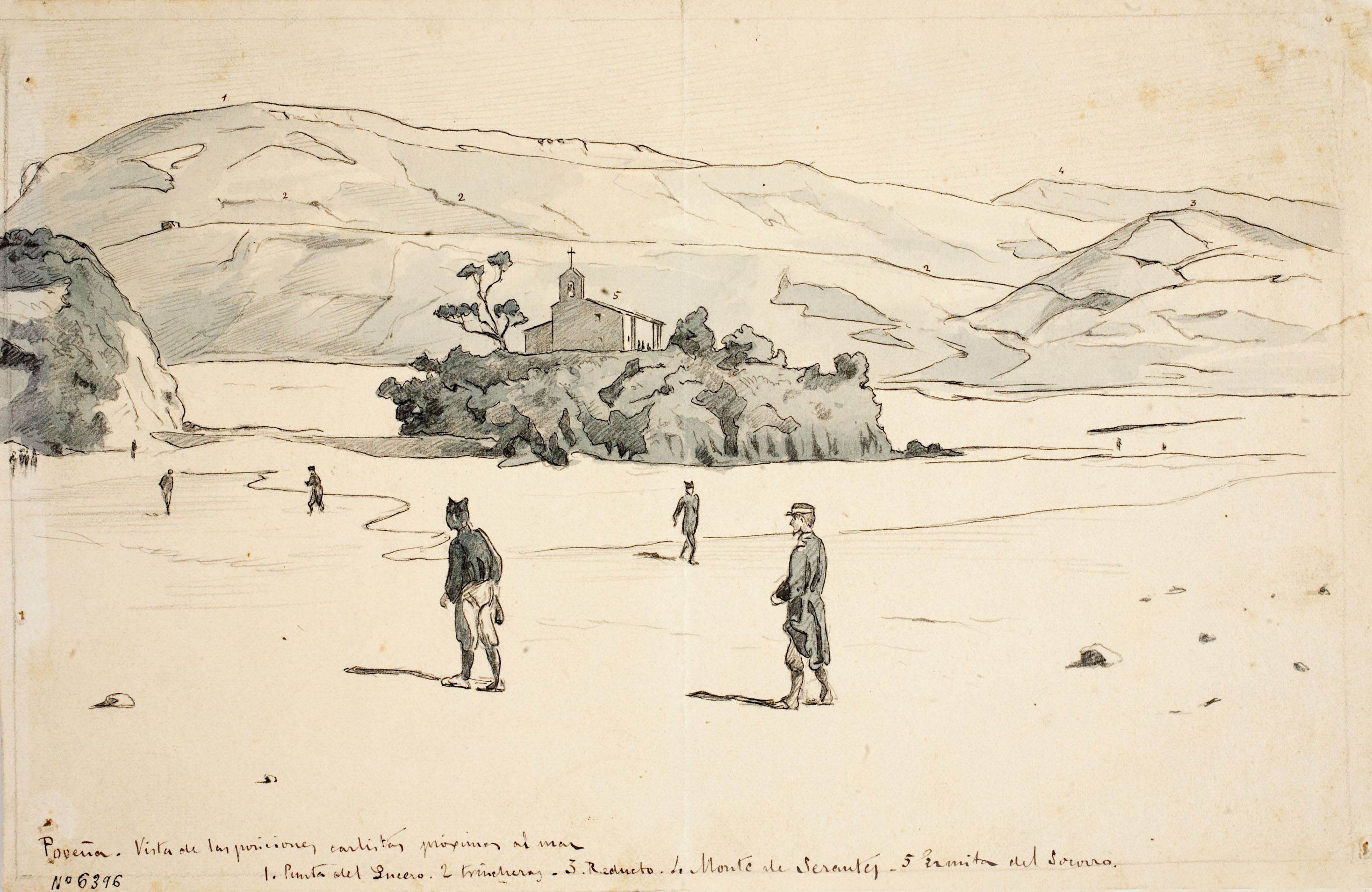 image for: Josep Lluís Pellicer - Poveña. Vistas de las posiciones carlistas - Cap a 1872-1876