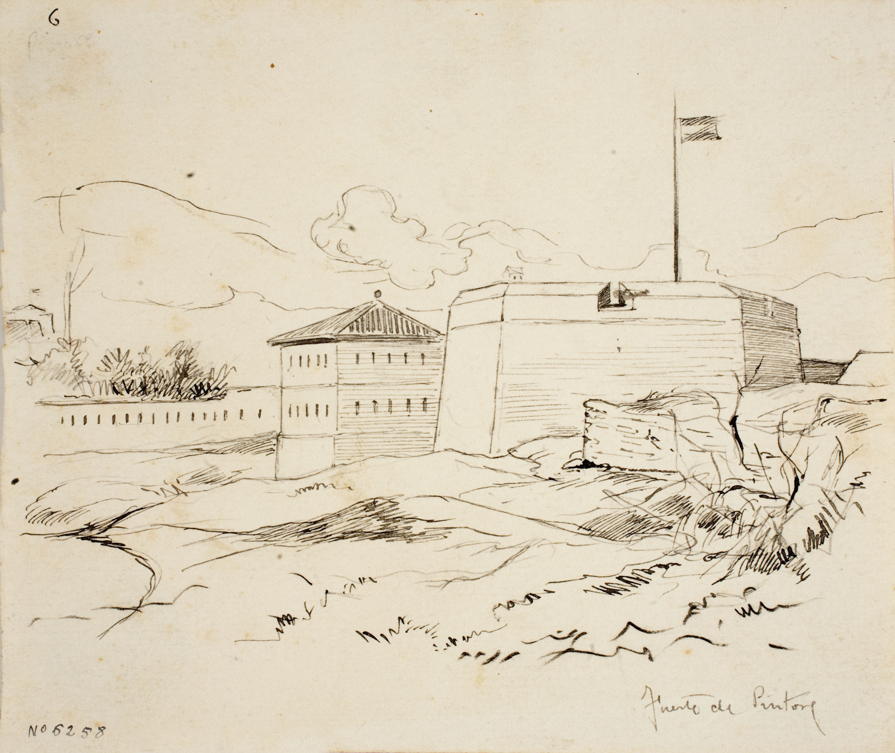 image for: Josep Lluís Pellicer - Fuerte de Pintor - Cap a 1872-1876