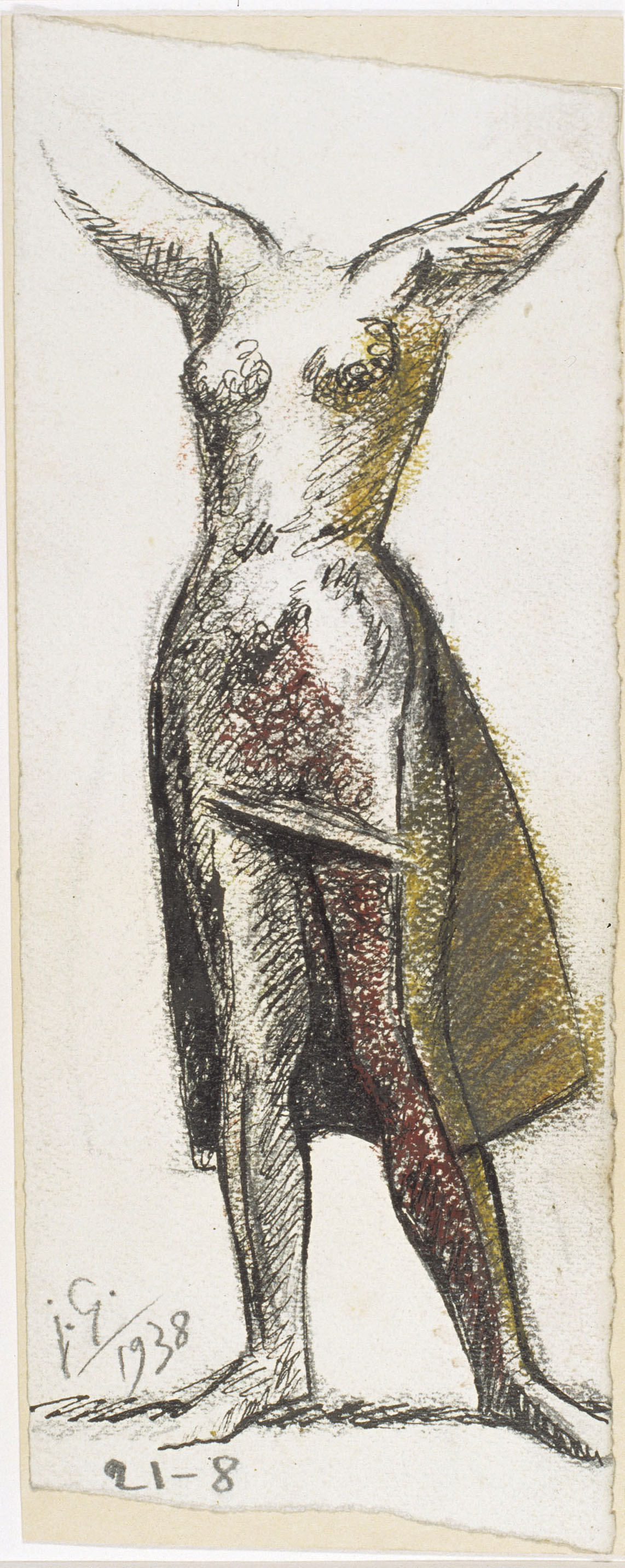 image for: Juli González - Dona sense cap (Femme sans tête) (anvers) / Estudi de cames (revers) - 1938