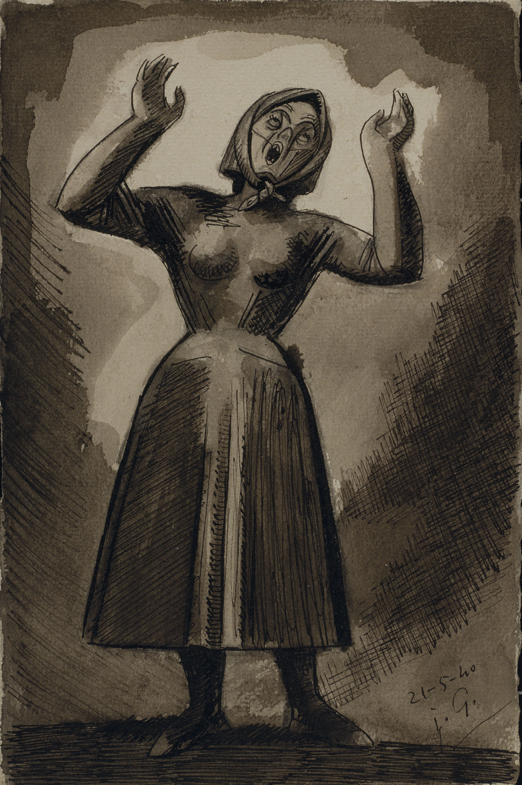 image for: Juli González - Camperola desesperada (Paysanne desesperée) - 1940